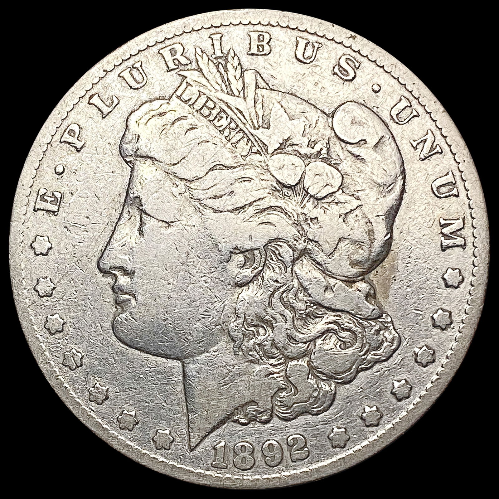 1892-CC Morgan Silver Dollar NICELY CIRCULATED (1 of 2)
