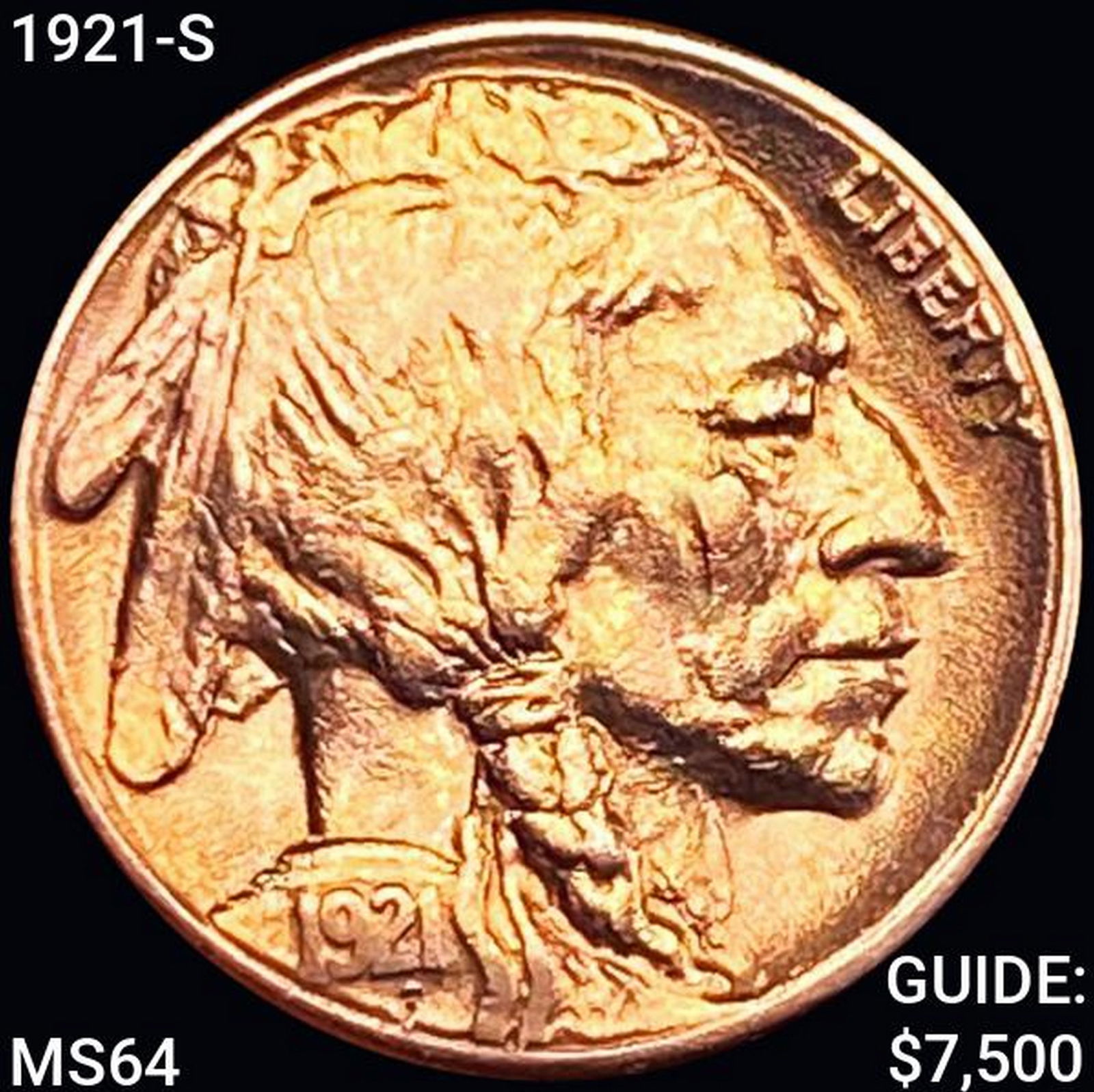 1921-S Buffalo Nickel CHOICE BU (1 of 2)