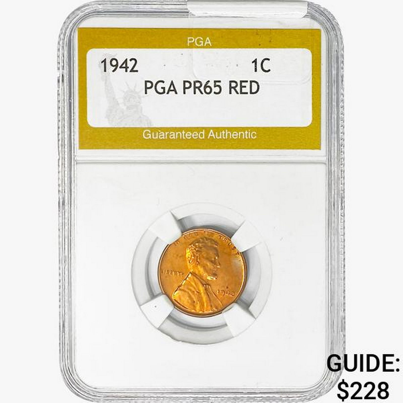 1942 Wheat Cent PGA PR65 RED (1 of 2)
