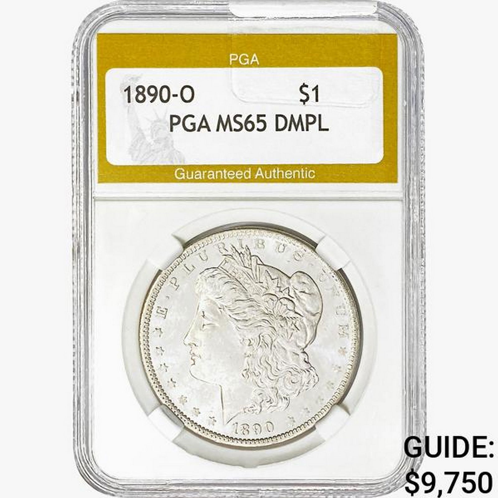 1890-O Morgan Silver Dollar PGA MS65 DMPL (1 of 2)