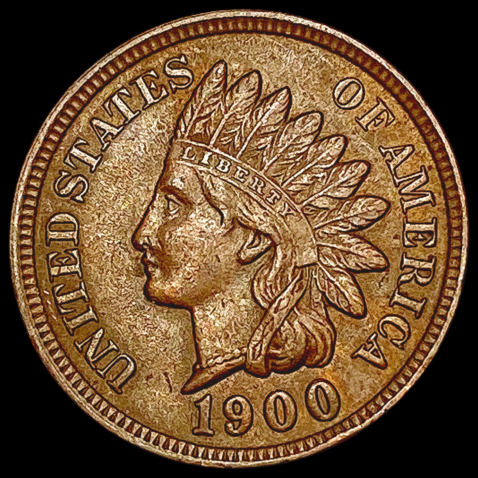 1900 Indian Head Cent CLOSELY UNCIRCULATED (1 of 2)