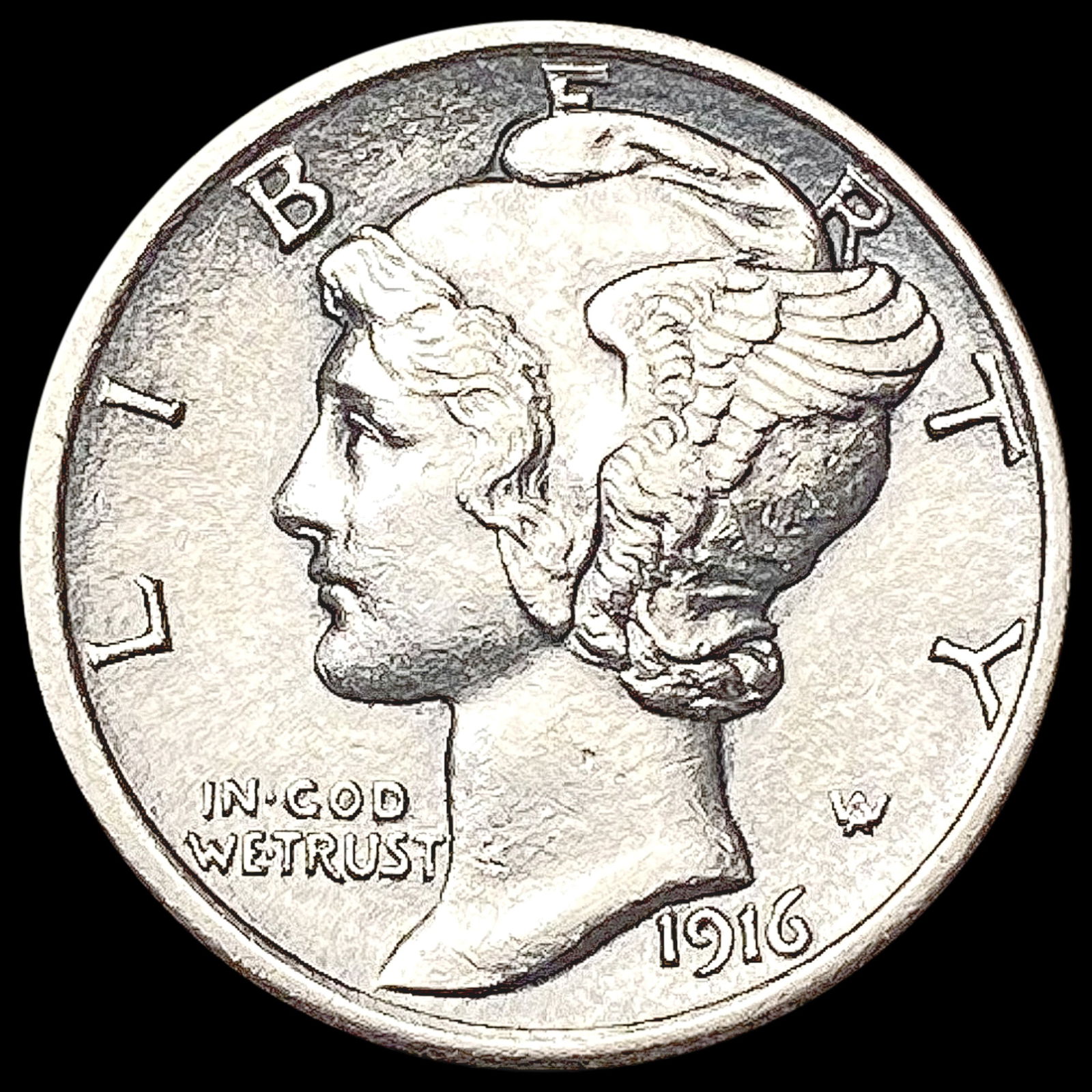 1916 FSB Mercury Dime UNCIRCULATED (1 of 2)