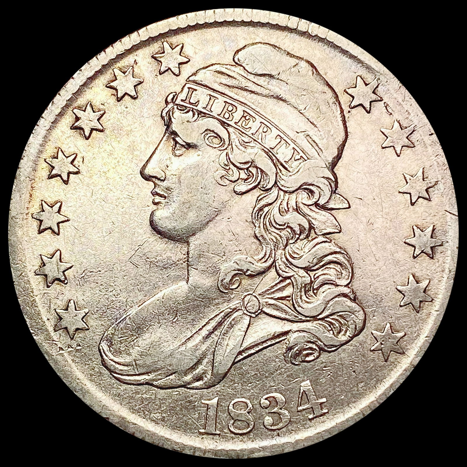 1834 Capped Bust Half Dollar CLOSELY UNCIRCULATED (1 of 2)