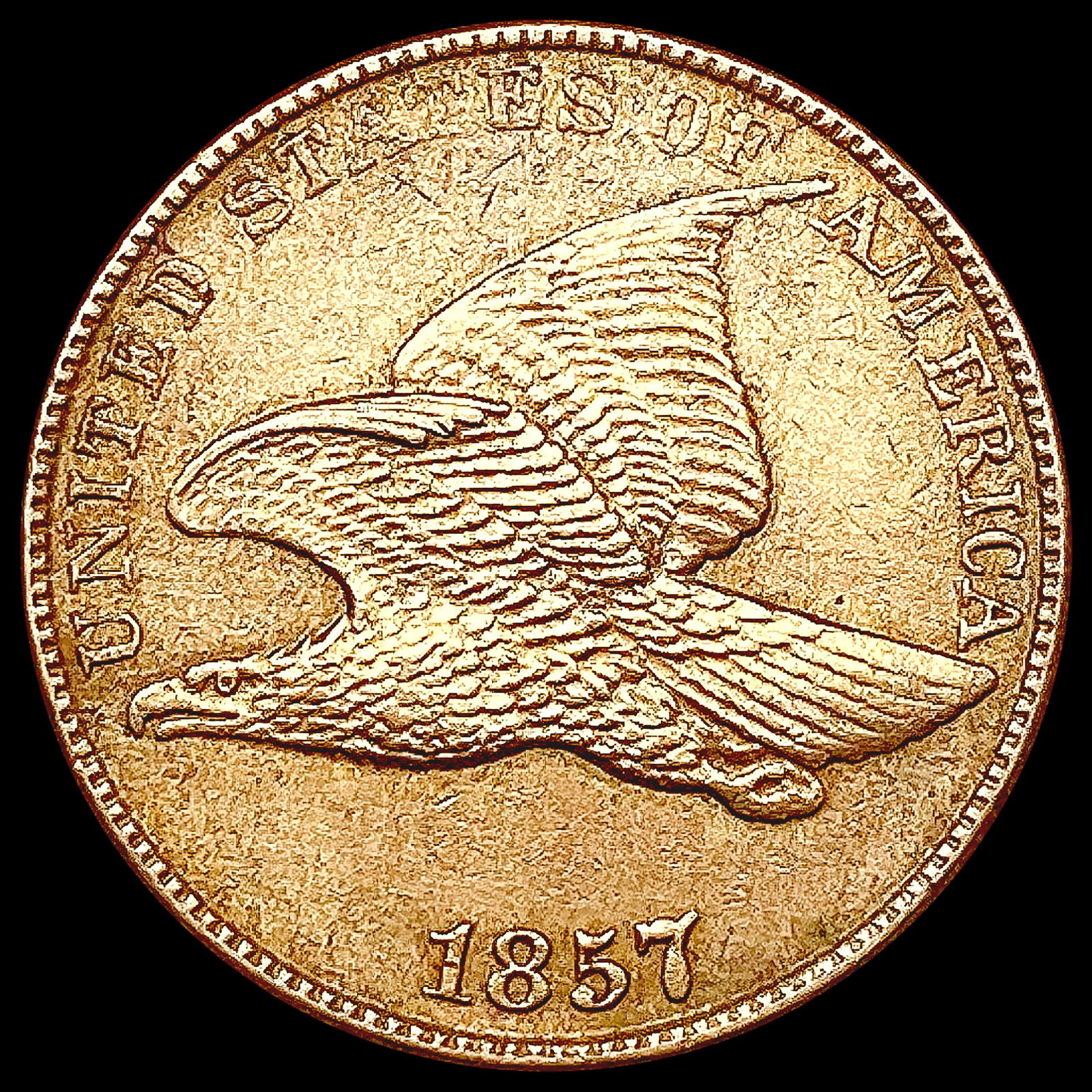 1857 Flying Eagle Cent UNCIRCULATED (1 of 2)