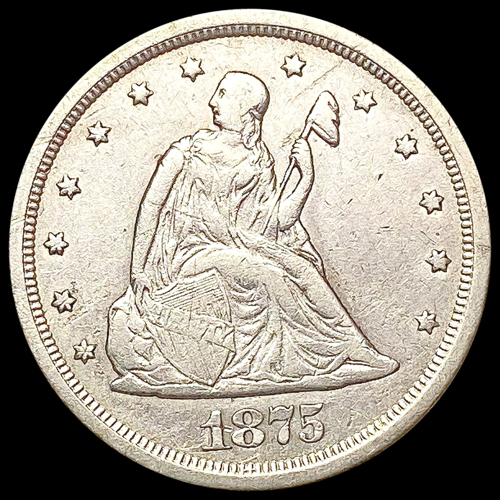 1875-S Twenty Cent Piece CLOSELY UNCIRCULATED (1 of 2)