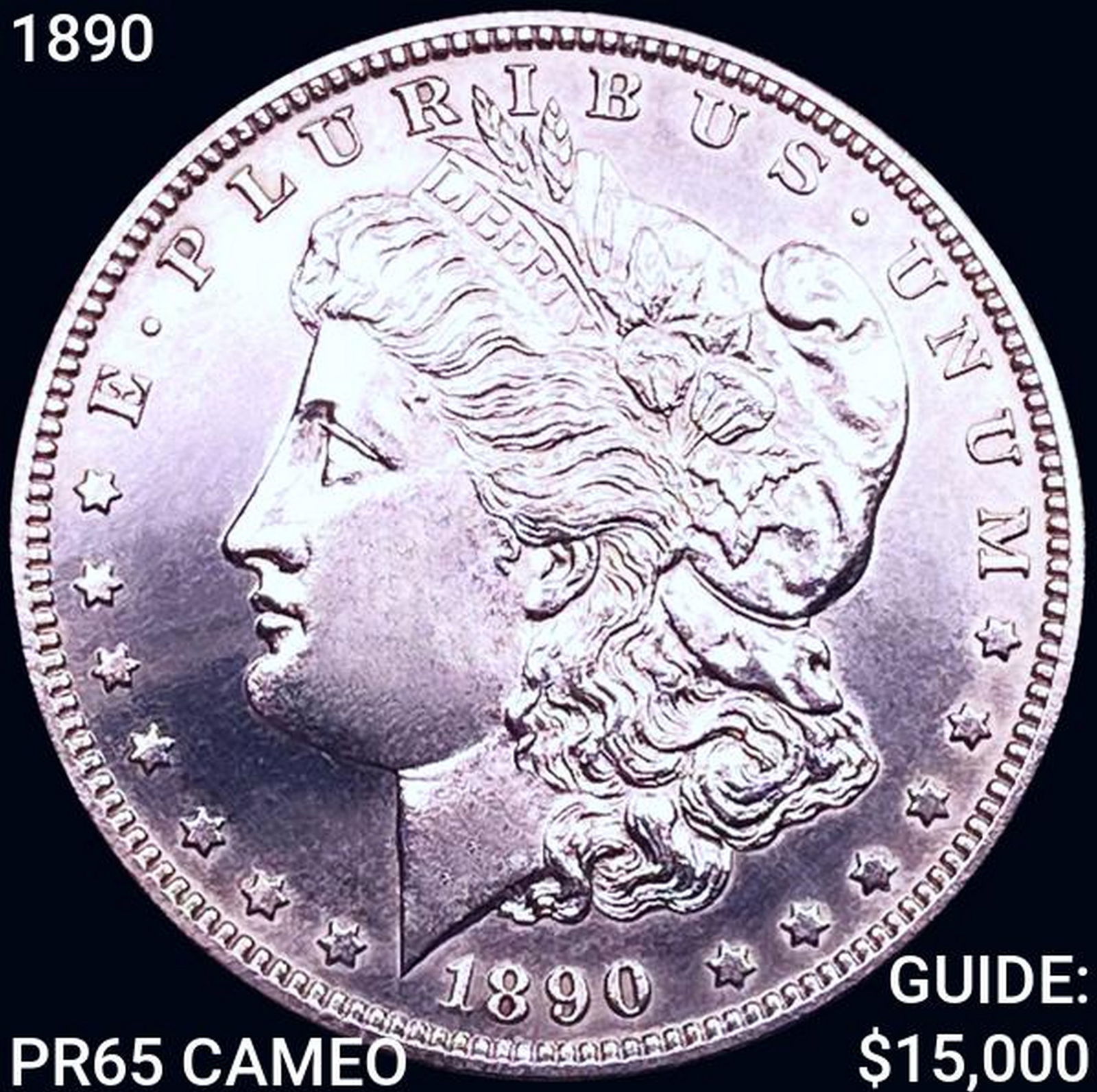 1890 Morgan Silver Dollar GEM PROOF CAM (1 of 2)