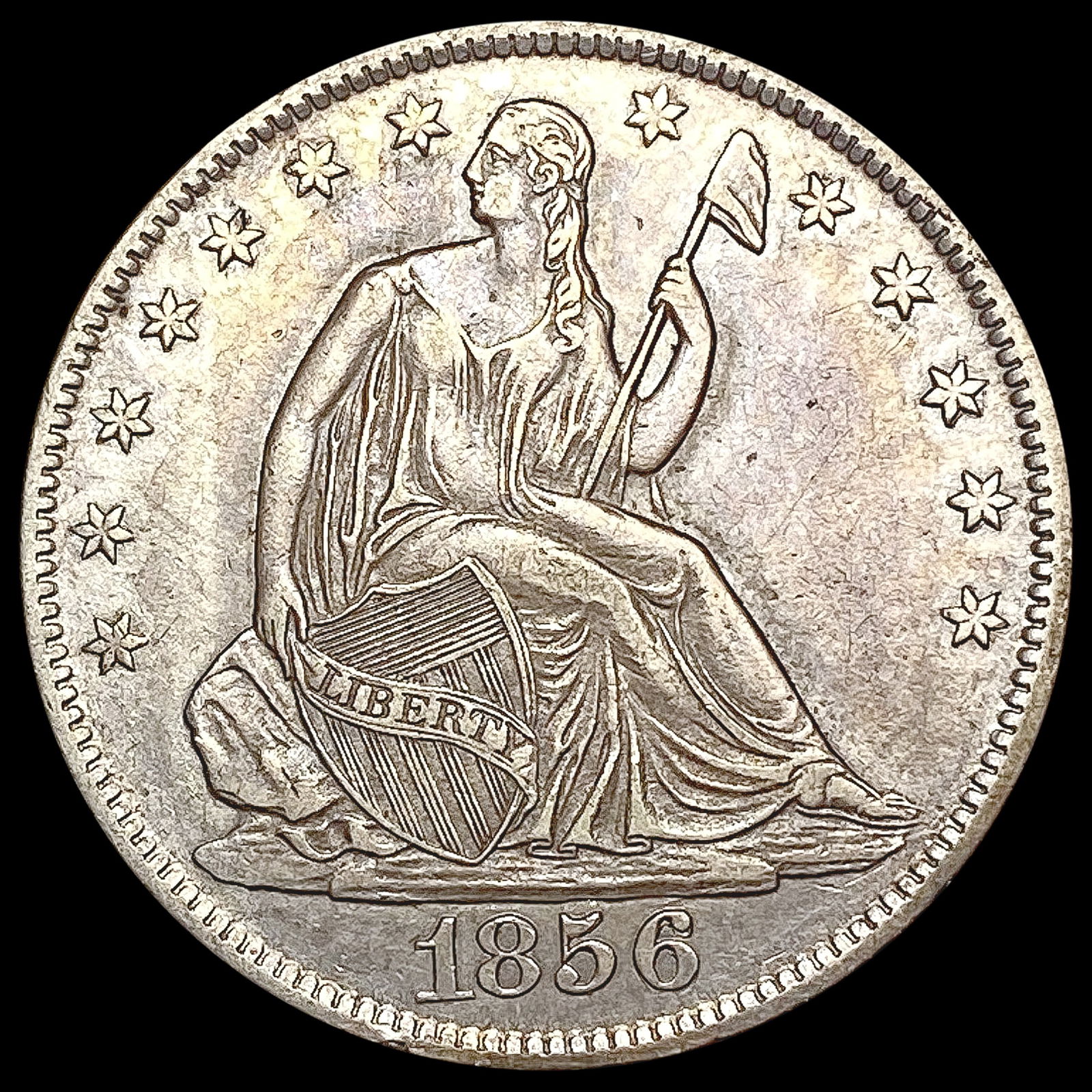1856-O Seated Liberty Half Dollar CLOSELY UNCIRCULATED (1 of 2)