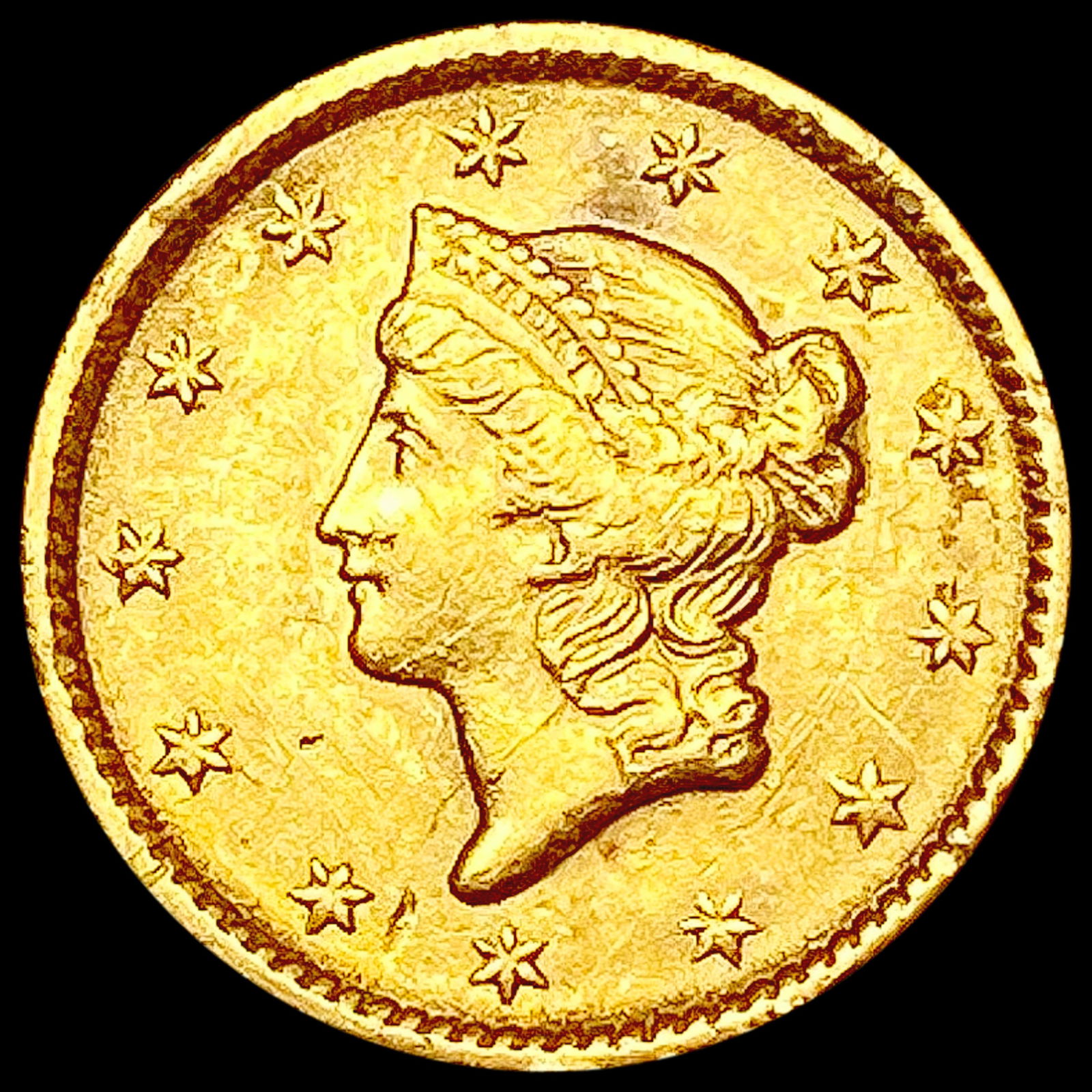 1851 Rare Gold Dollar CLOSELY UNCIRCULATED (1 of 2)