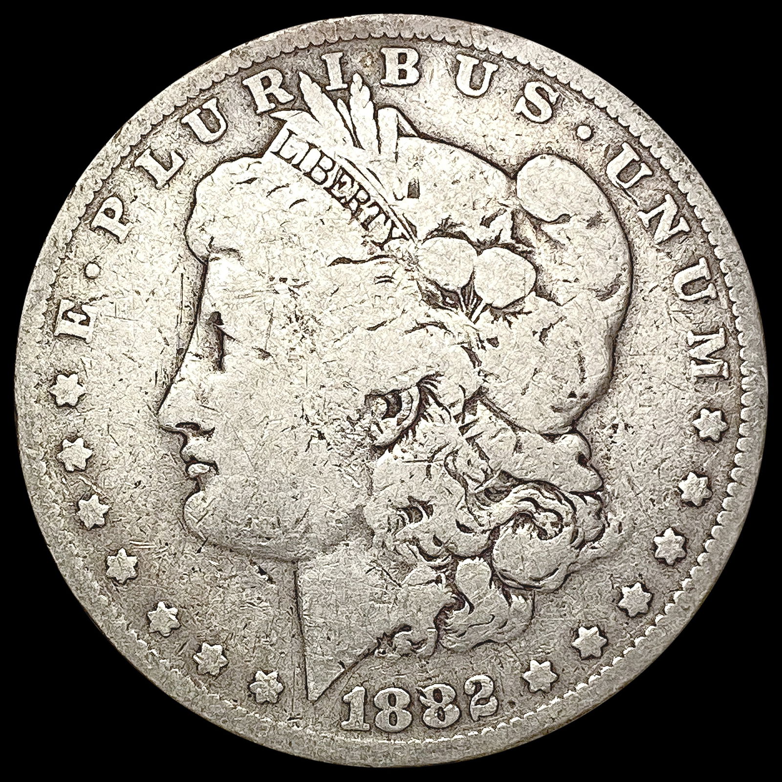 1882-O/S Morgan Silver Dollar NICELY CIRCULATED (1 of 2)