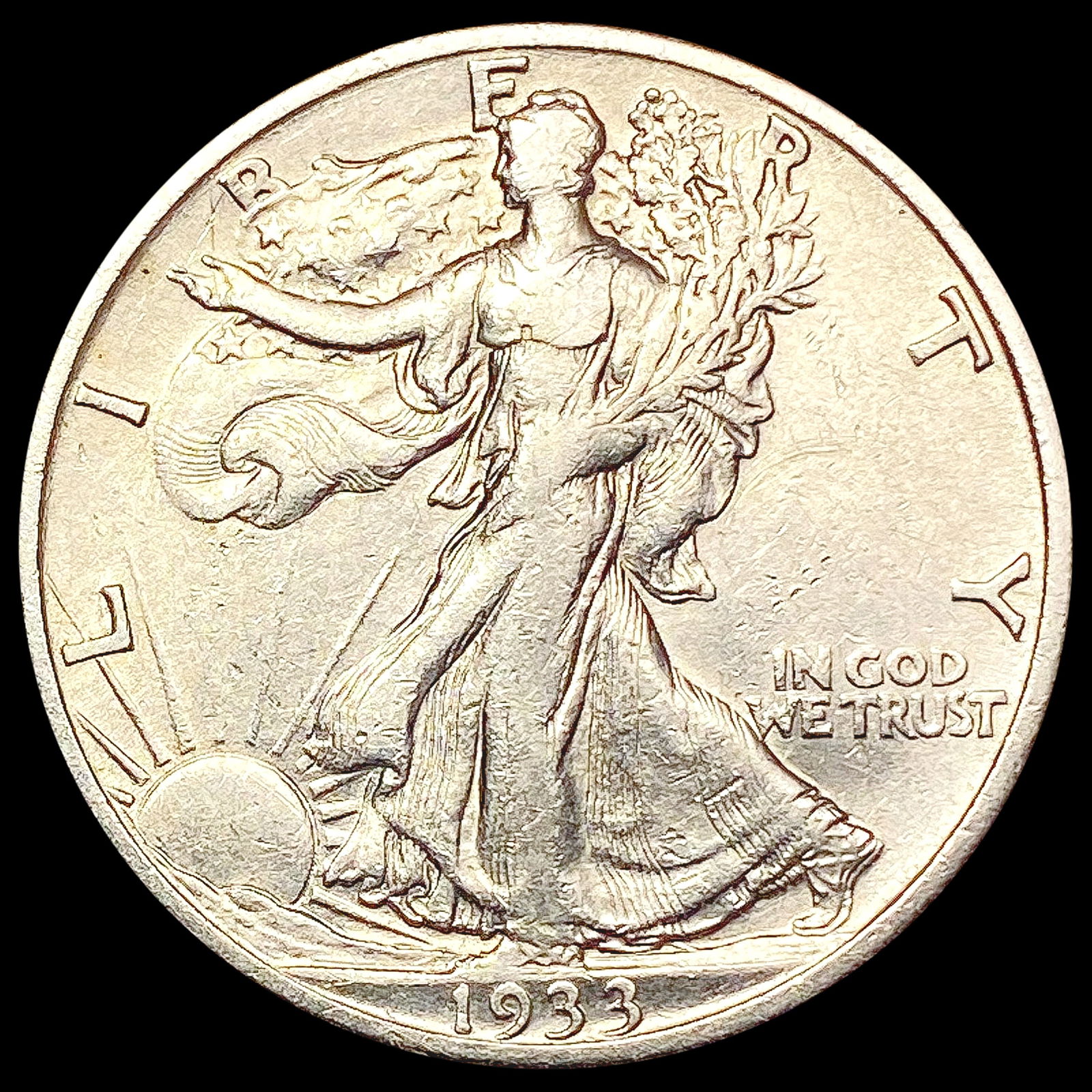 1933-S Walking Liberty Half Dollar CLOSELY UNCIRCULATED (1 of 2)