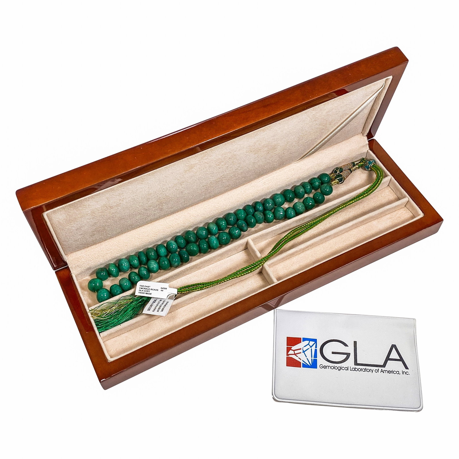 Far East - Hand made Natural Emerald Necklace - GIA Certified: Far East - Hand made Natural Emerald Necklace - GIA Certified