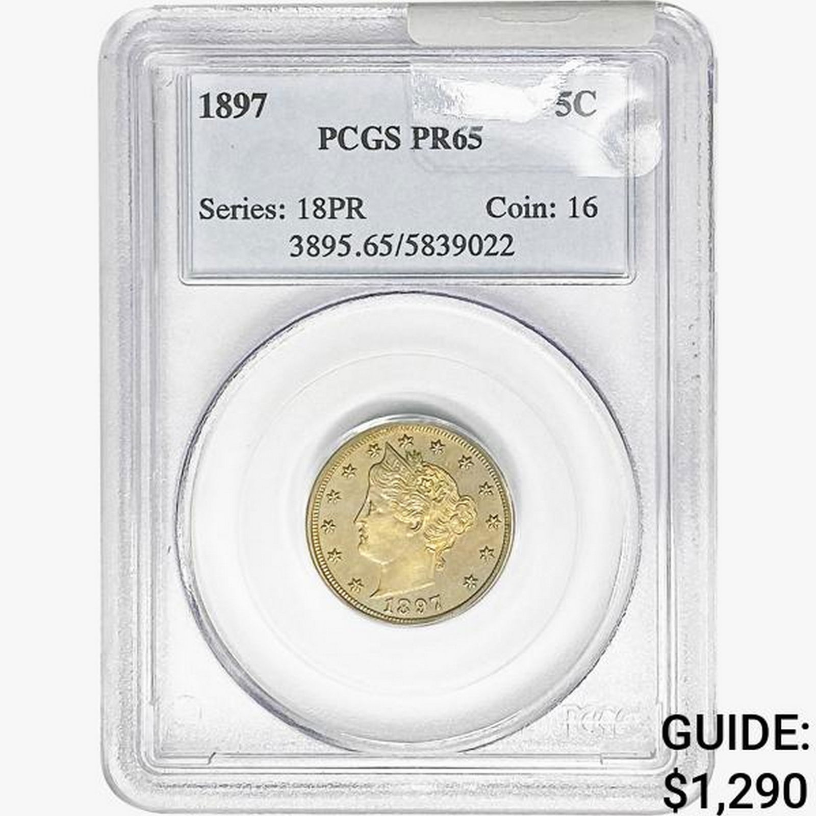 1897 Liberty Victory Nickel PCGS PR65 (1 of 2)