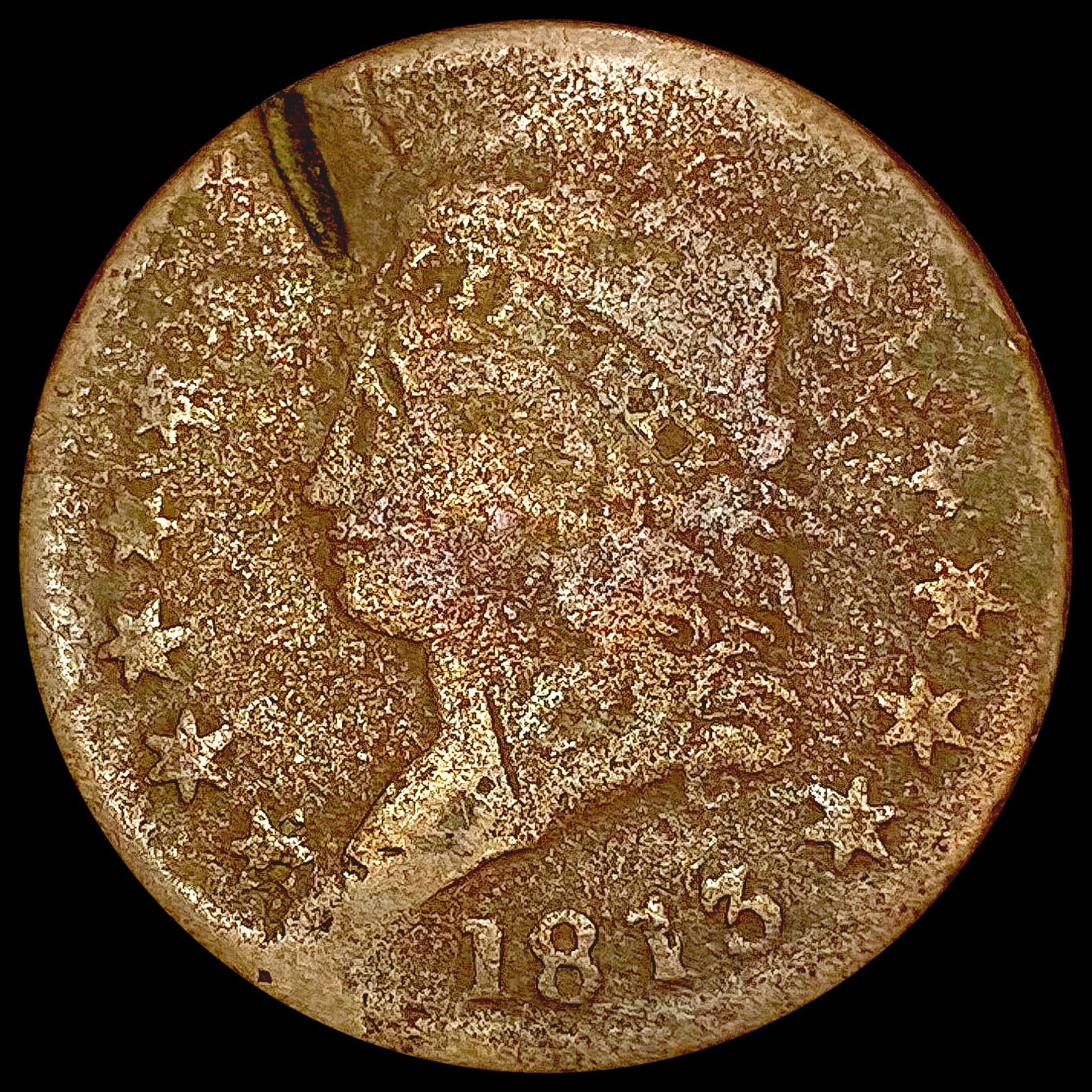 1813 Classic Head Large Cent NICELY CIRCULATED (1 of 2)