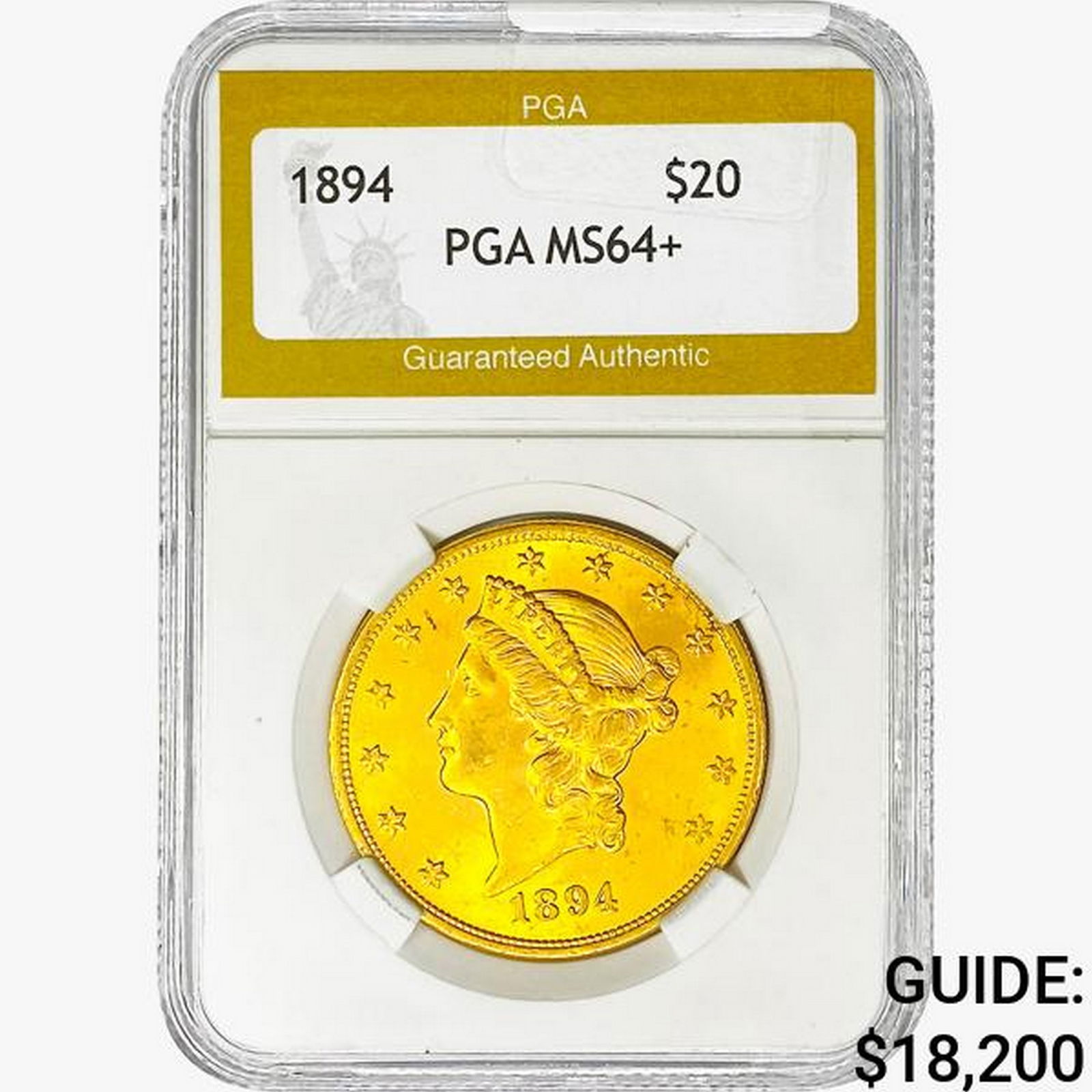 1894 $20 Gold Double Eagle PGA MS64+ (1 of 2)