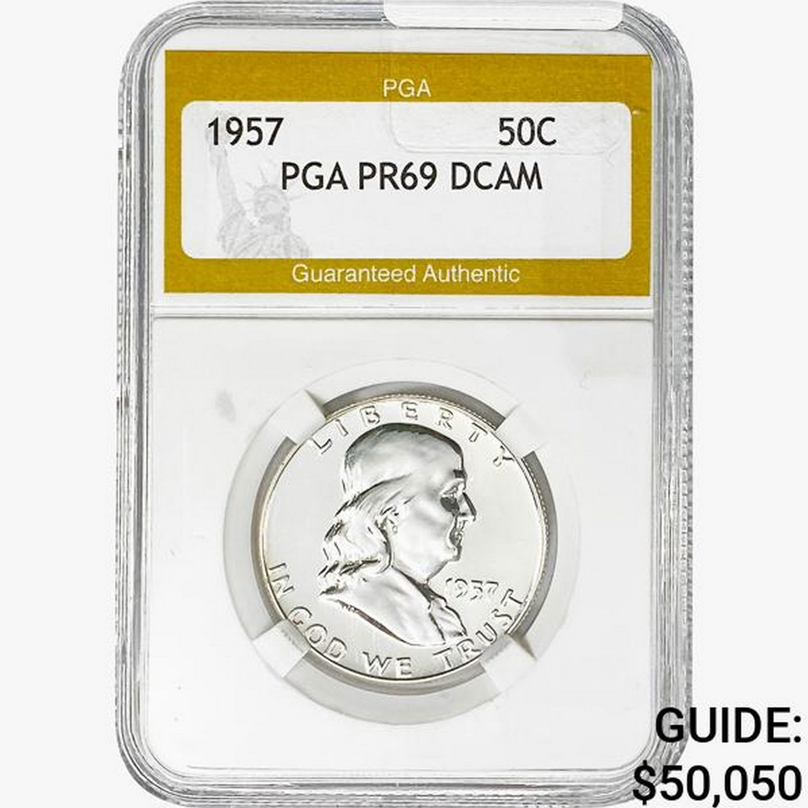 1957 Franklin Half Dollar PGA PR69 DCAM (1 of 2)
