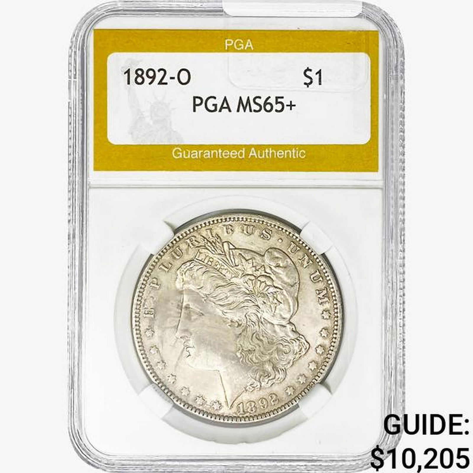 1892-O Morgan Silver Dollar PGA MS65+ (1 of 2)