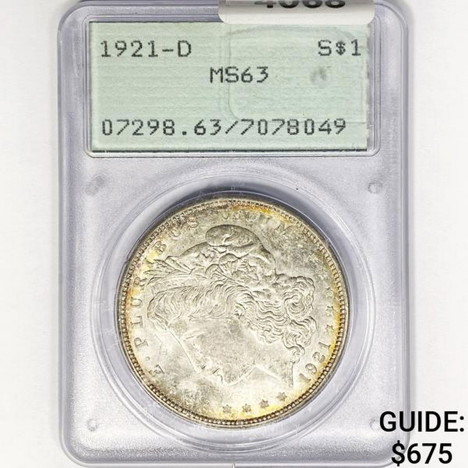 1921-D Morgan Silver Dollar PCGS MS63 (1 of 2)