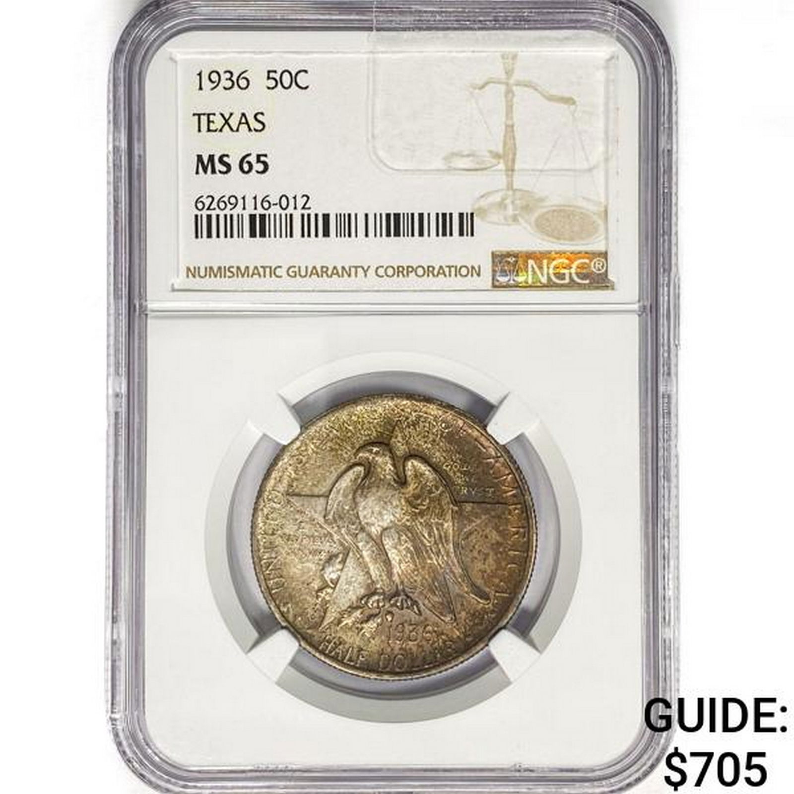 1936 Texas Half Dollar NGC MS65 (1 of 2)
