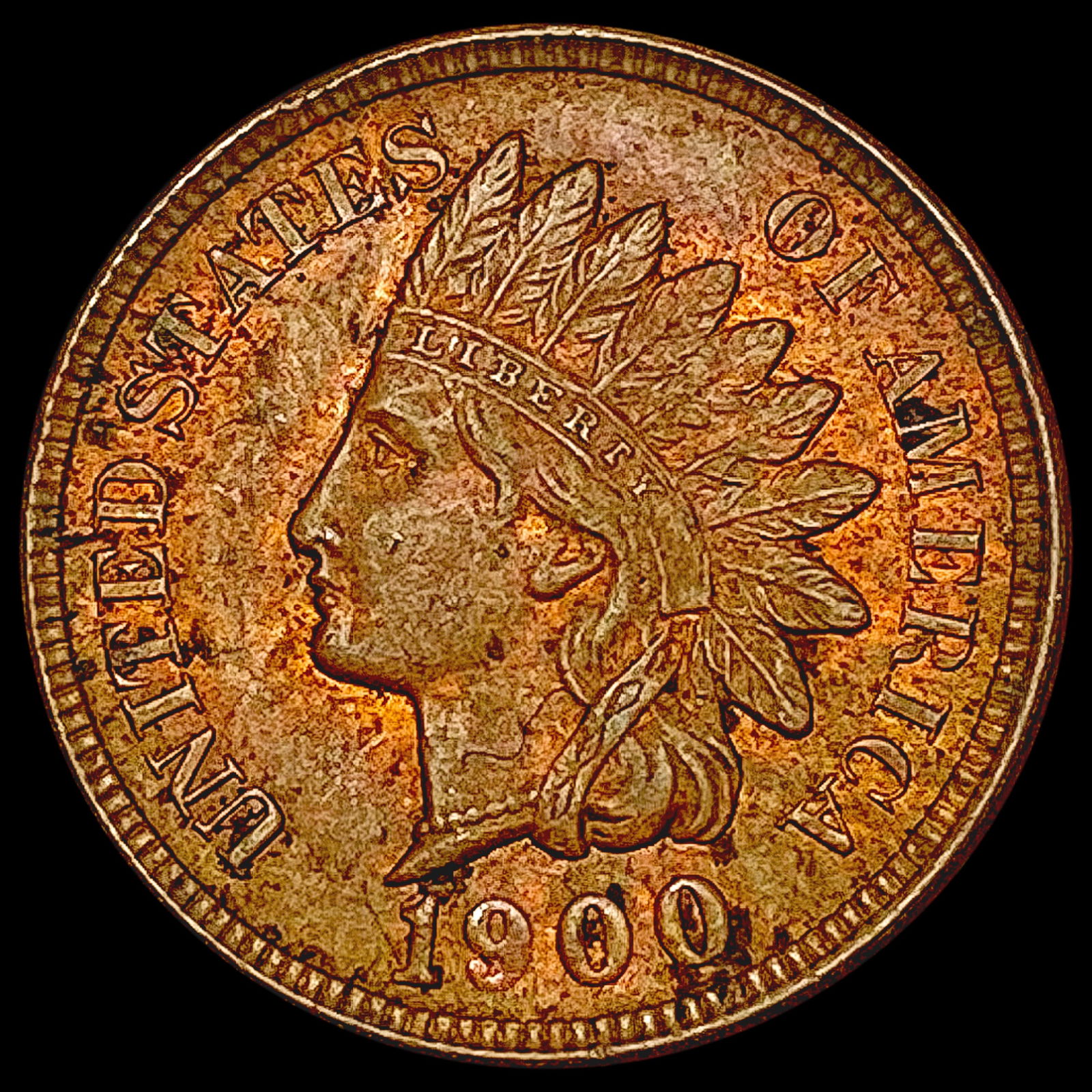 1900 Indian Head Cent CLOSELY UNCIRCULATED (1 of 2)