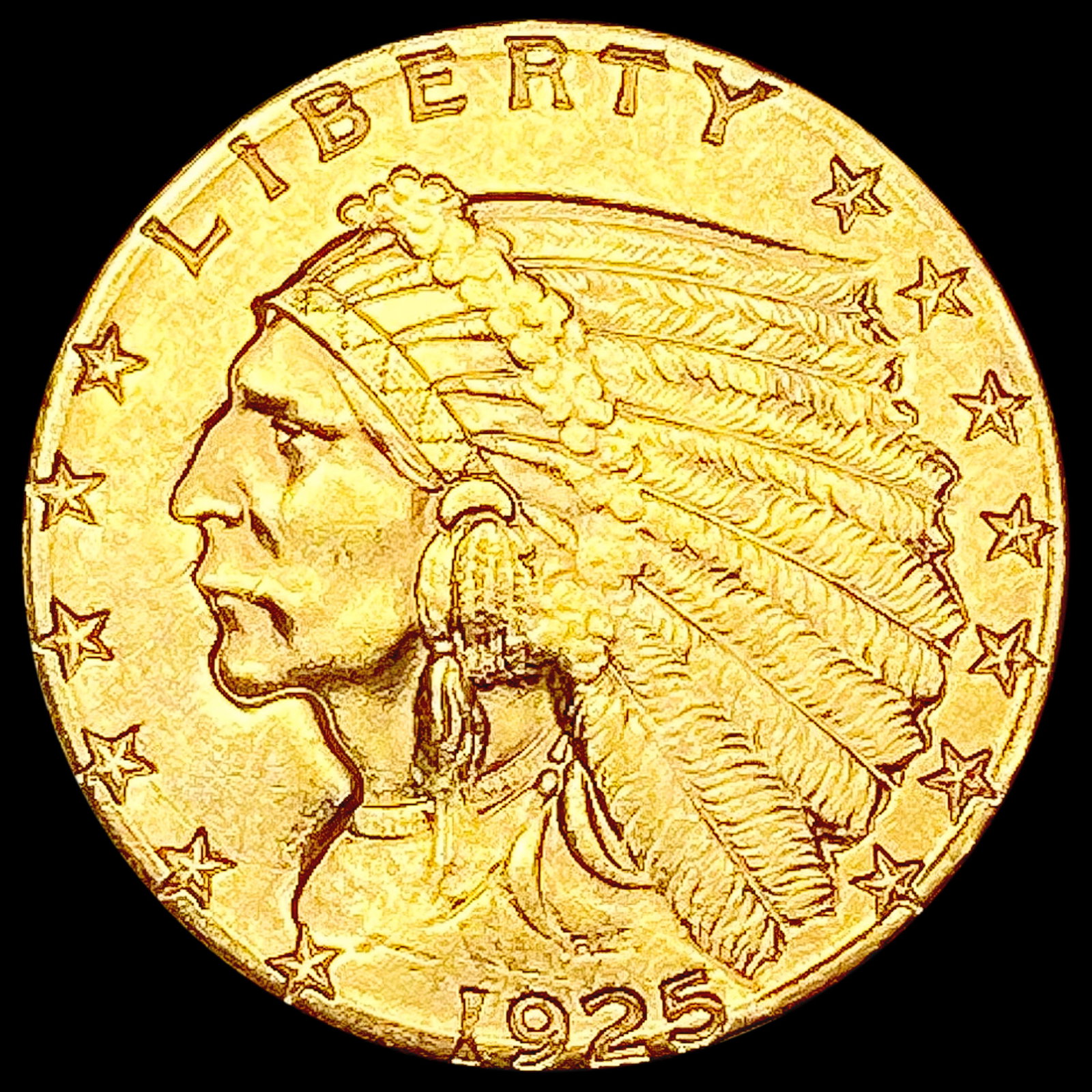 1925-D $2.50 Gold Quarter Eagle UNCIRCULATED: 1925-D $2.50 Gold Quarter Eagle UNCIRCULATED