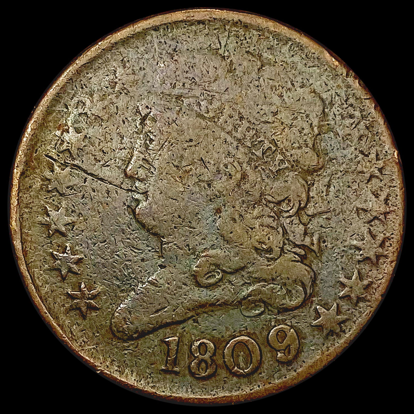 1809 Classic Head Half Cent LIGHTLY CIRCULATED (1 of 2)