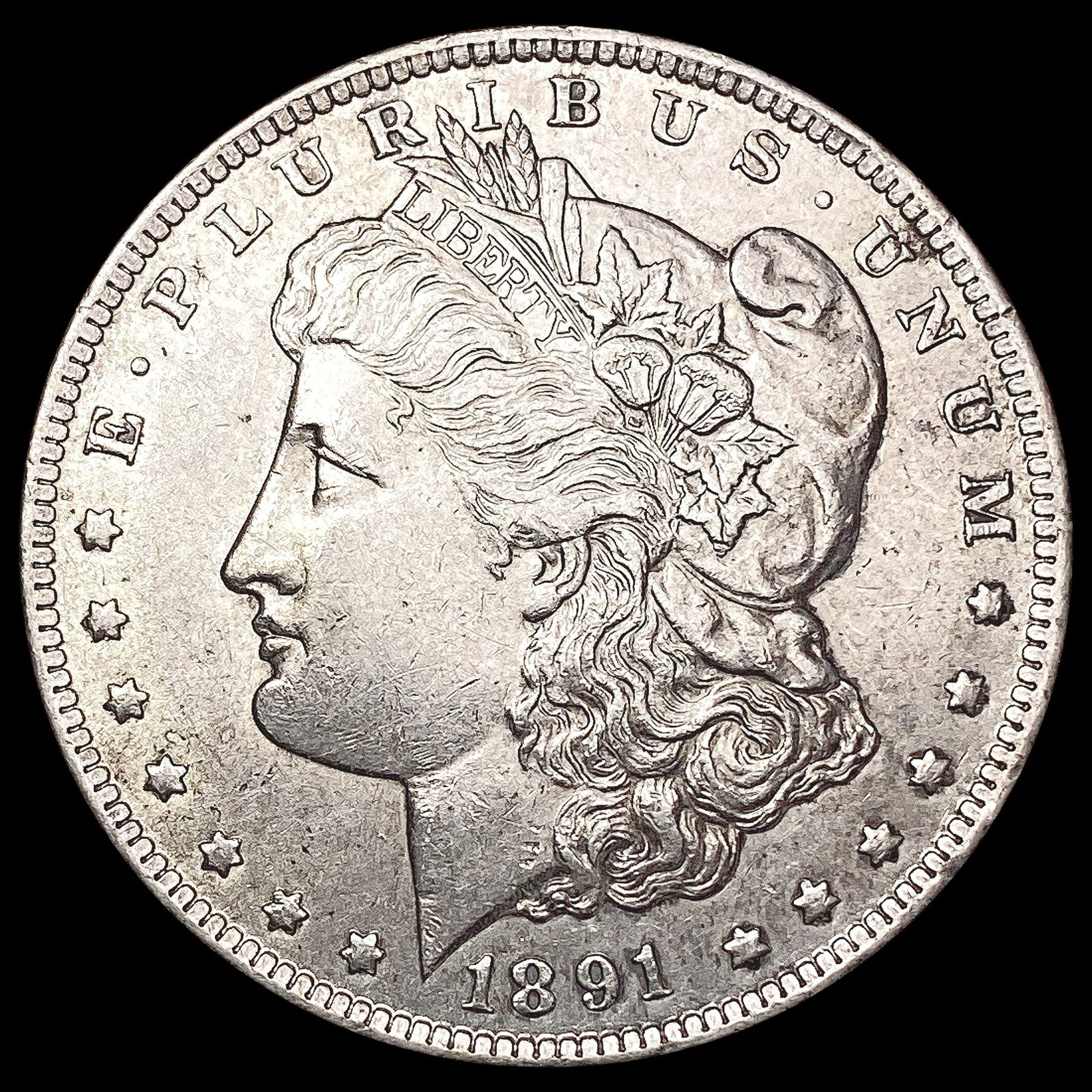 1891-CC Morgan Silver Dollar CLOSELY UNCIRCULATED (1 of 2)
