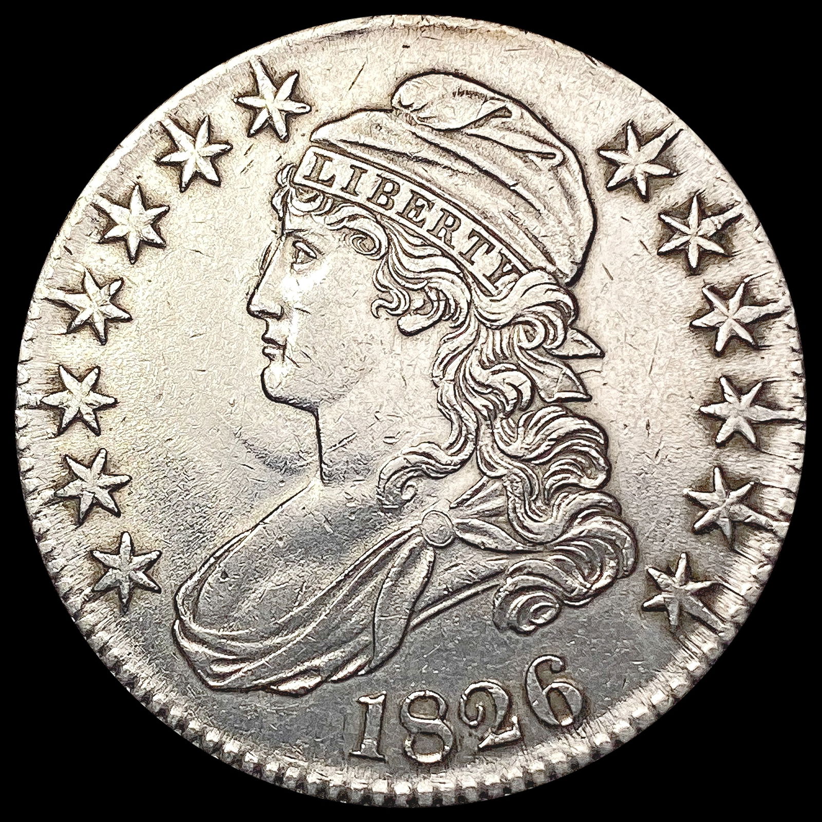 1826 Capped Bust Half Dollar CLOSELY UNCIRCULATED (1 of 2)