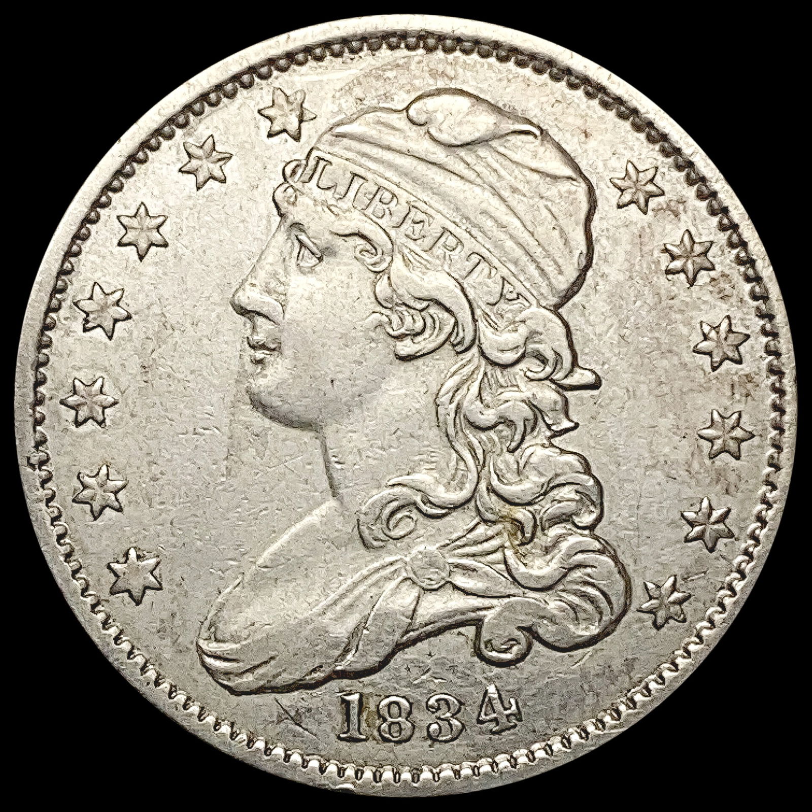 1834 Capped Bust Quarter HIGH GRADE (1 of 2)