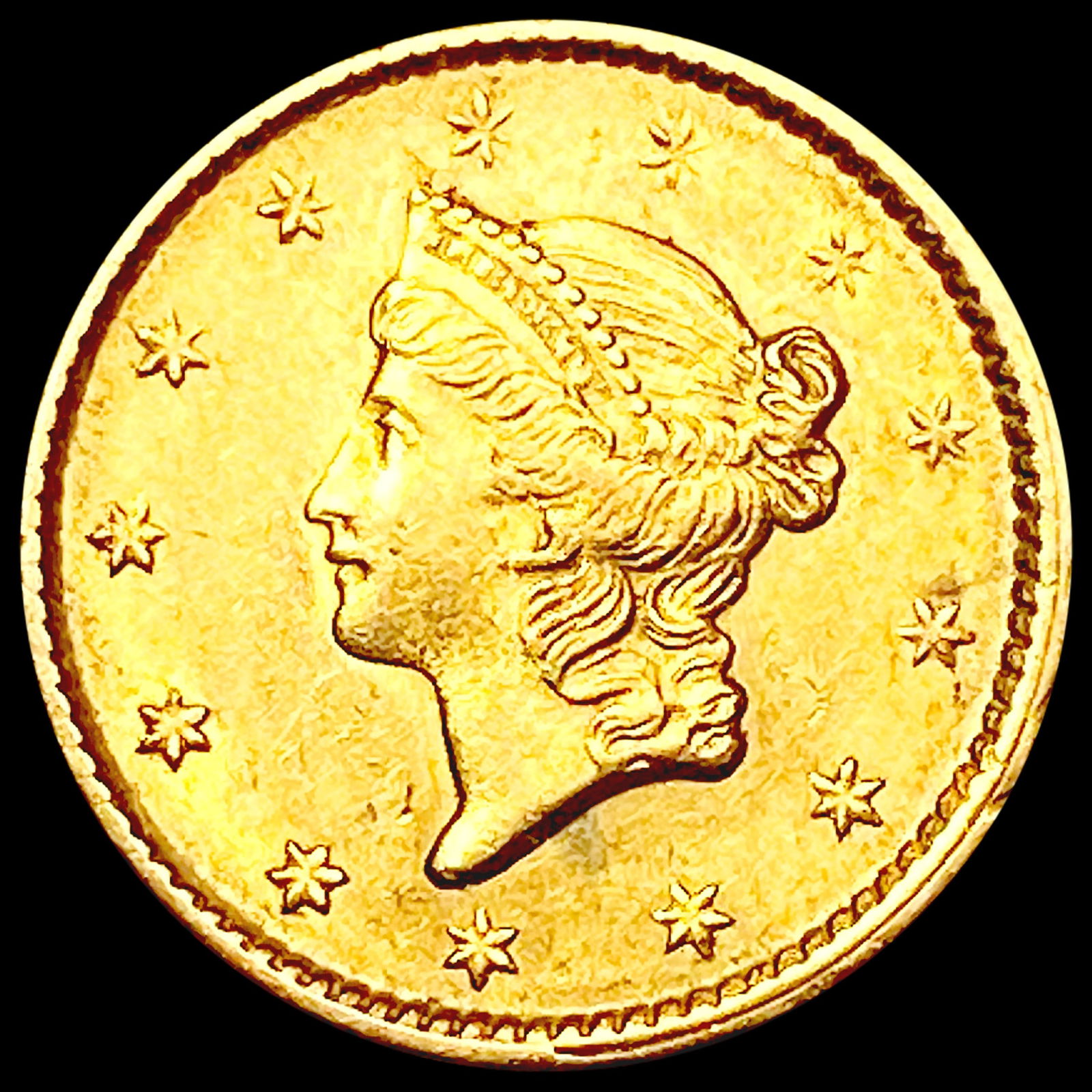 1851 Rare Gold Dollar CLOSELY UNCIRCULATED (1 of 2)