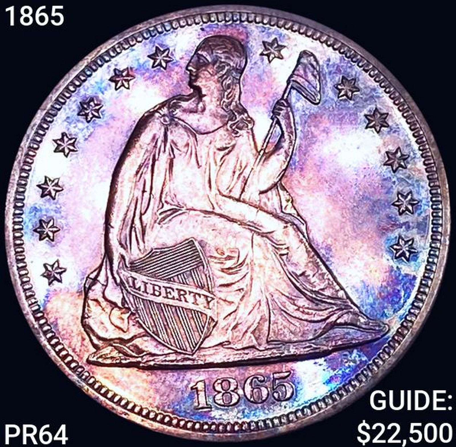 1865 Seated Liberty Dollar GEM PROOF (1 of 2)
