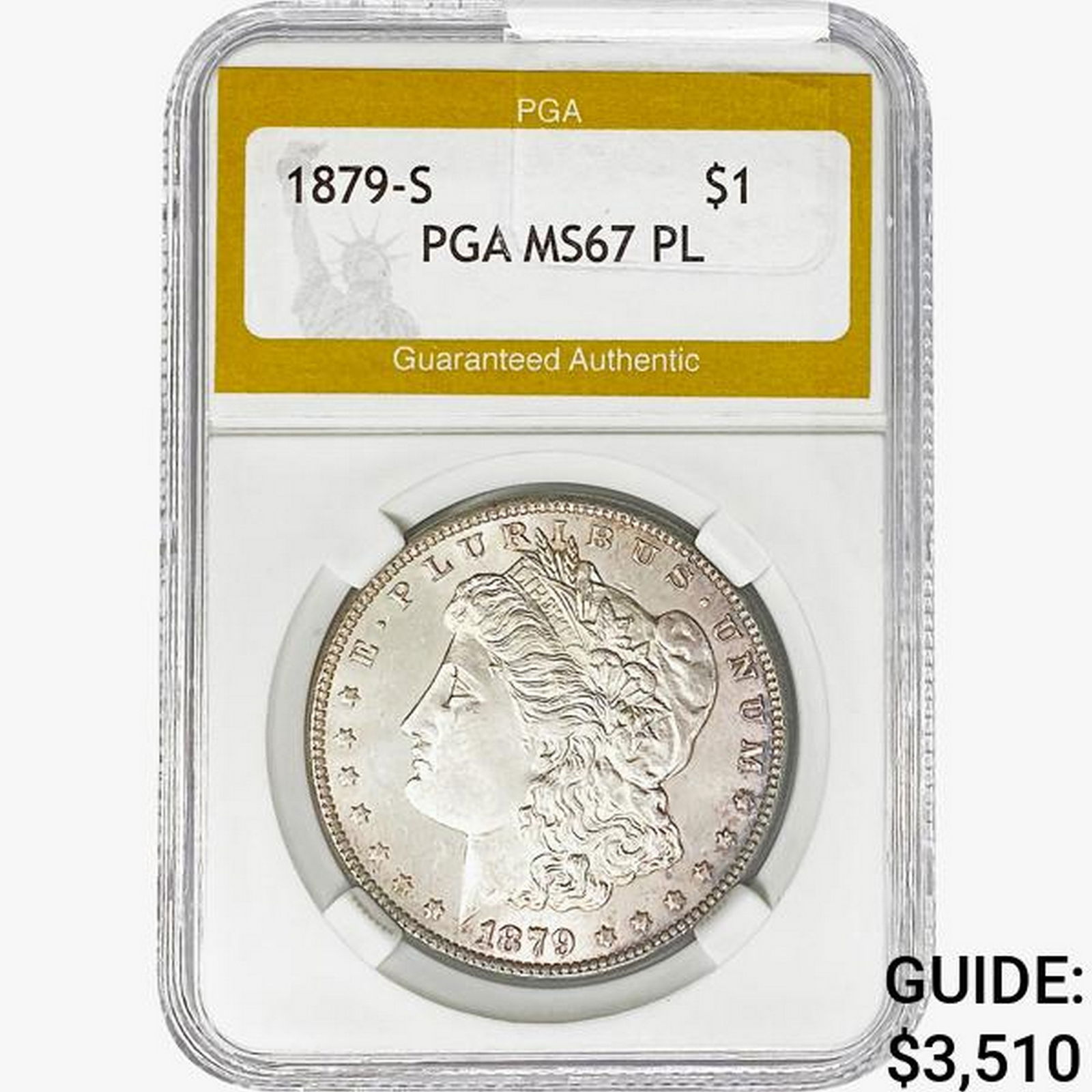1879-S Morgan Silver Dollar PGA MS67 PL (1 of 2)