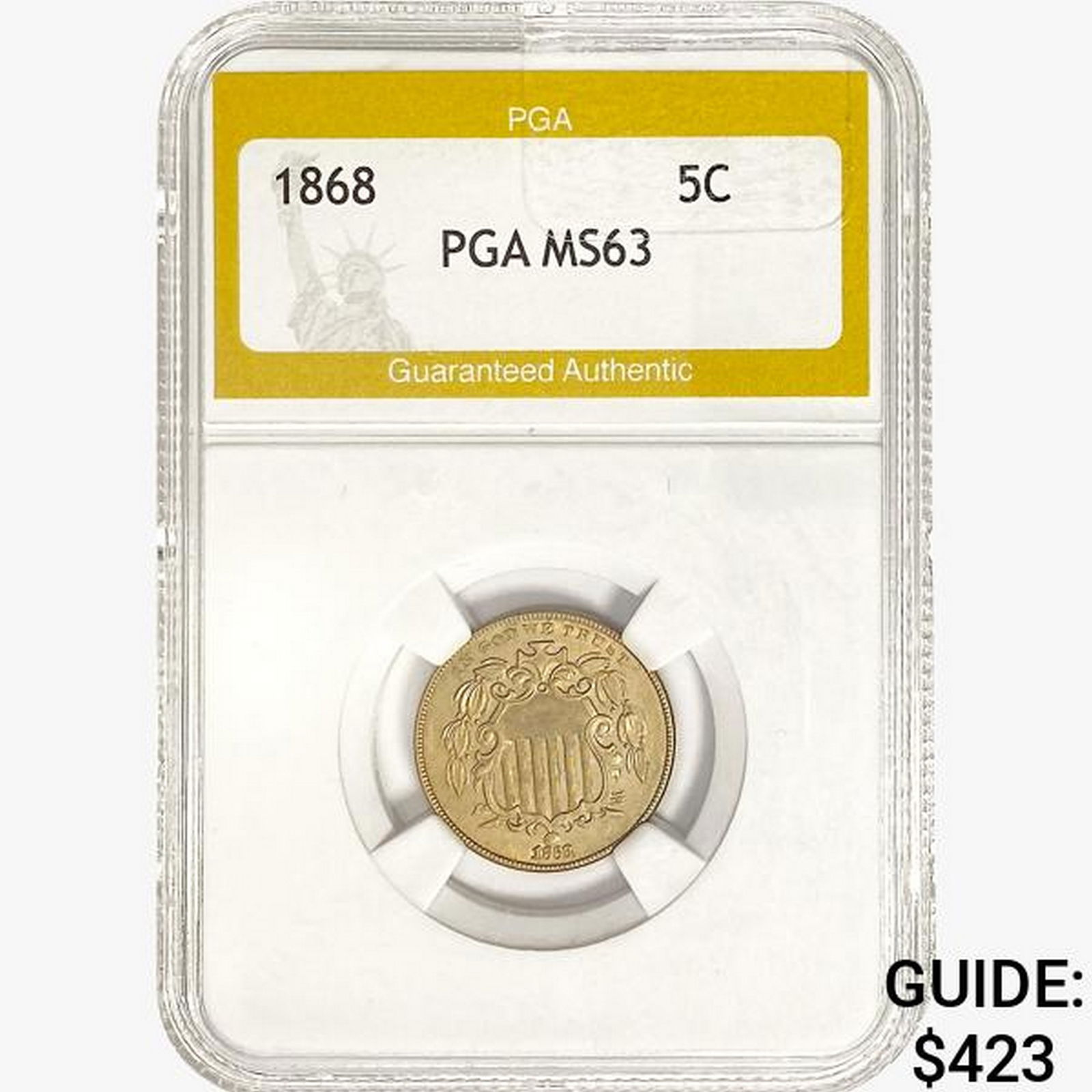 1868 Shield Nickel PGA MS63 (1 of 2)