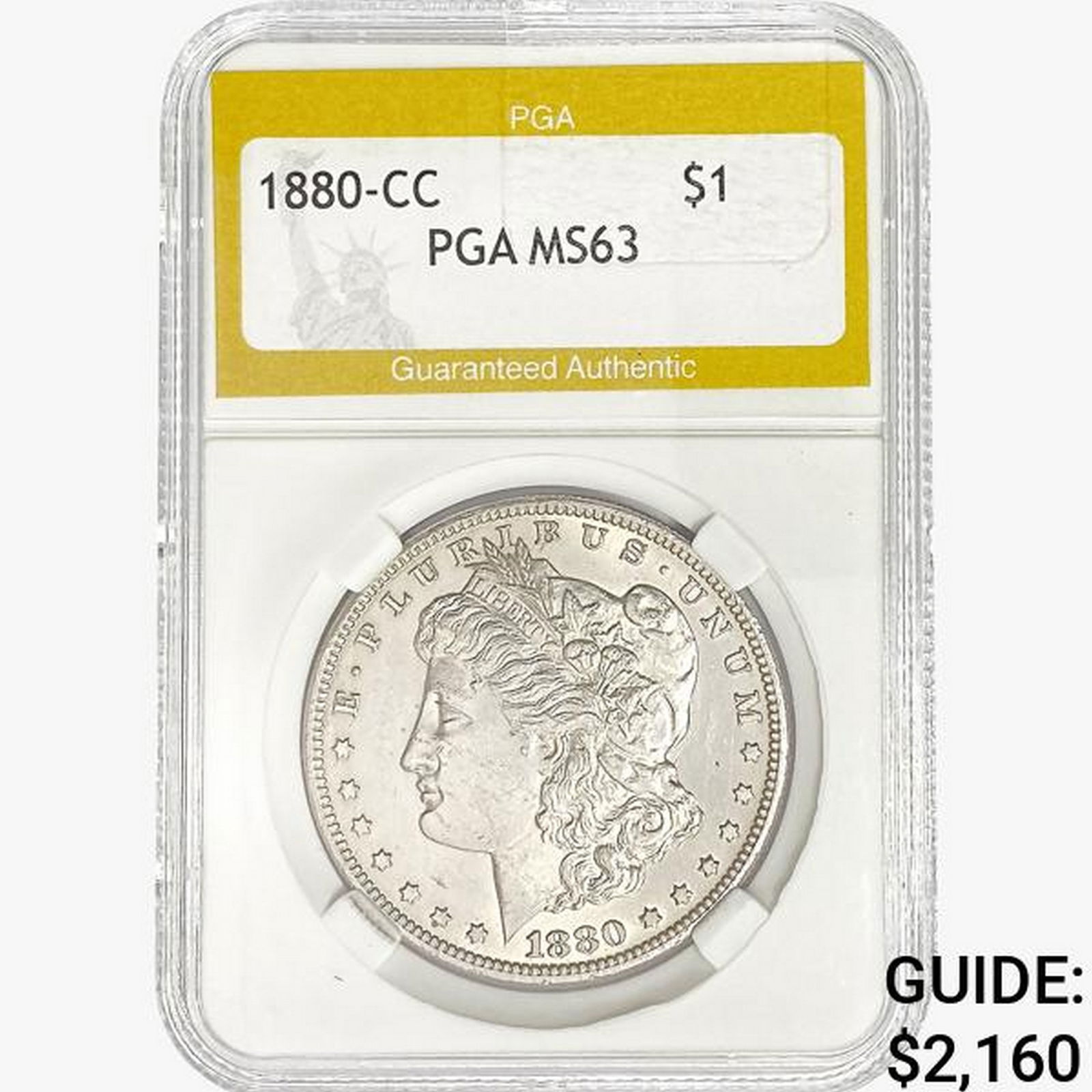 1880-CC Morgan Silver Dollar PGA MS63 (1 of 2)