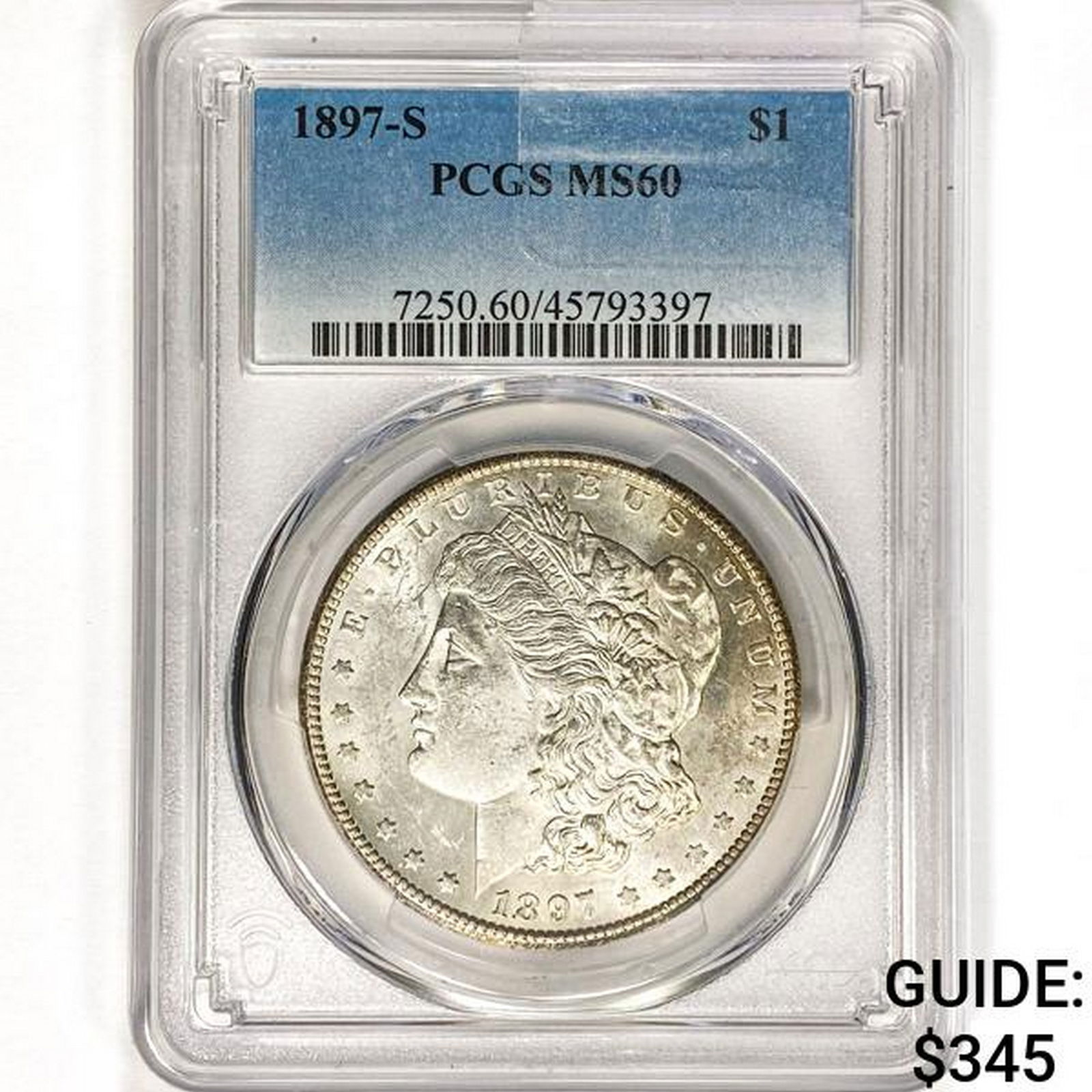 1897-S Morgan Silver Dollar PCGS MS60 (1 of 2)