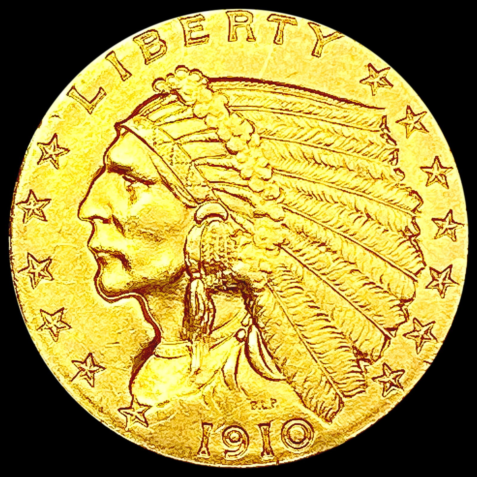 1910 $3 Gold Piece CLOSELY UNCIRCULATED (1 of 2)