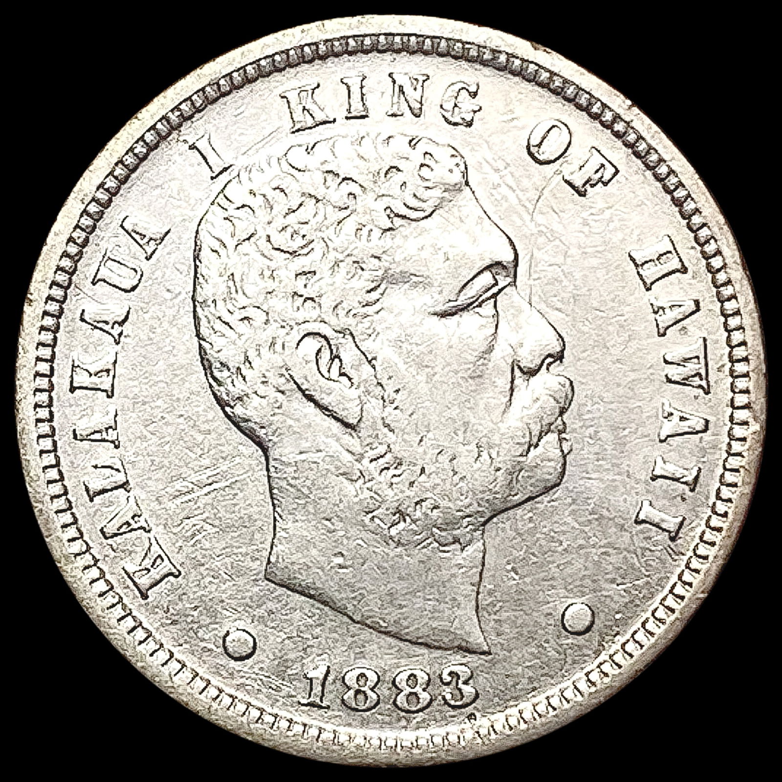 1883 Kingdom of Hawaii Dime CLOSELY UNCIRCULATED (1 of 2)