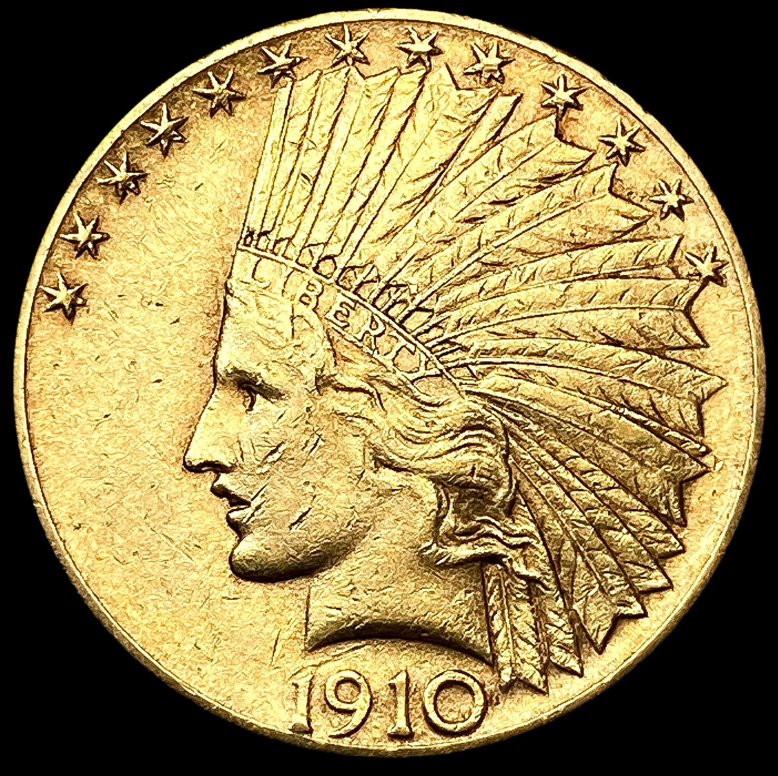 1910-S $10 Gold Eagle CLOSELY UNCIRCULATED (1 of 2)