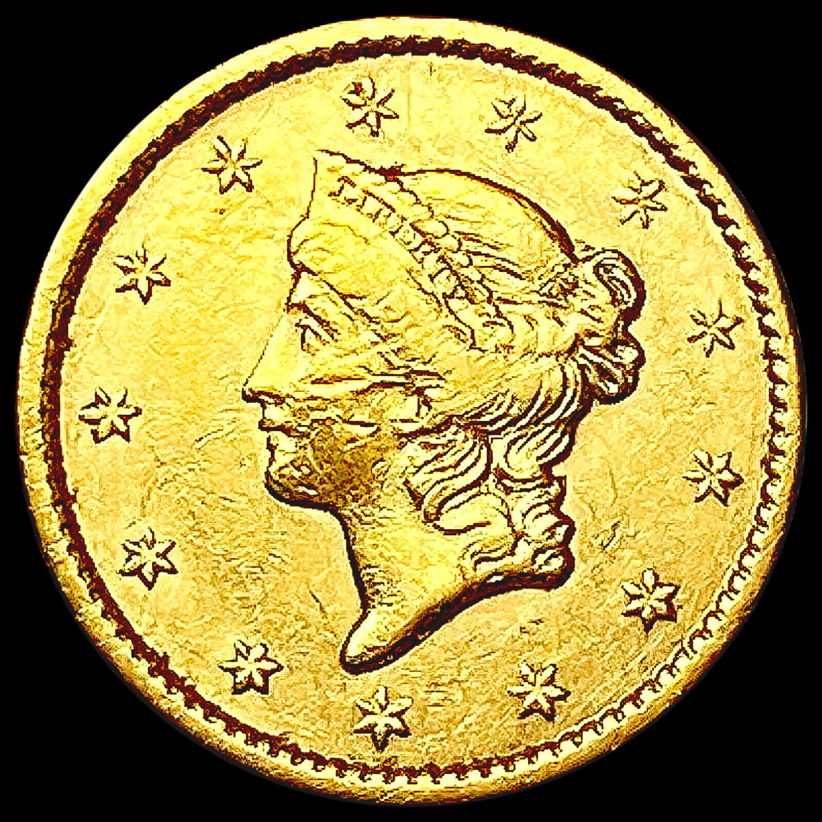 1849 Rare Gold Dollar CLOSELY UNCIRCULATED (1 of 2)