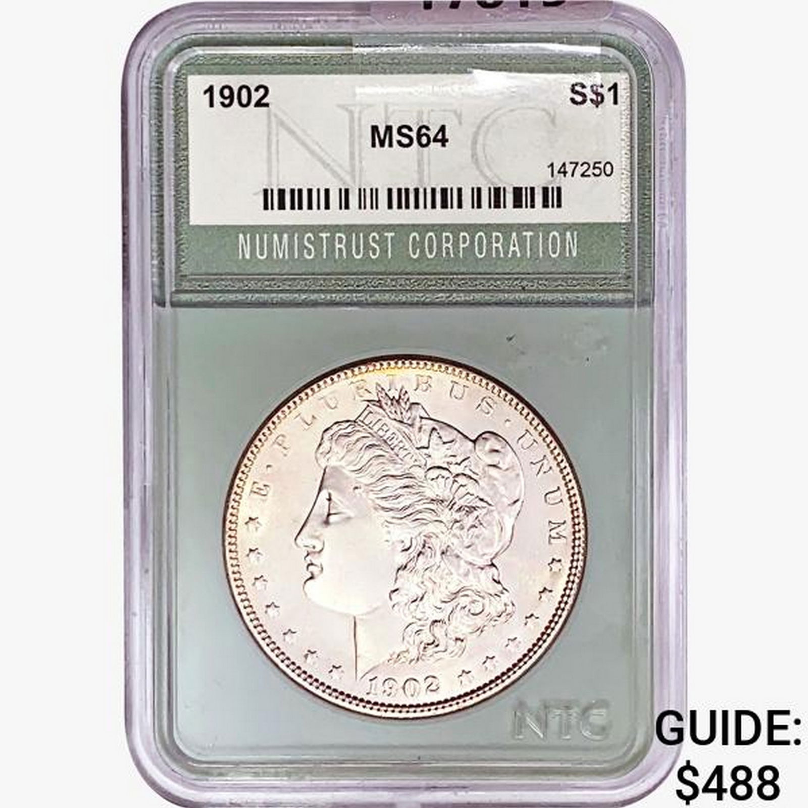 1902 Morgan Silver Dollar NTC MS64 (1 of 2)