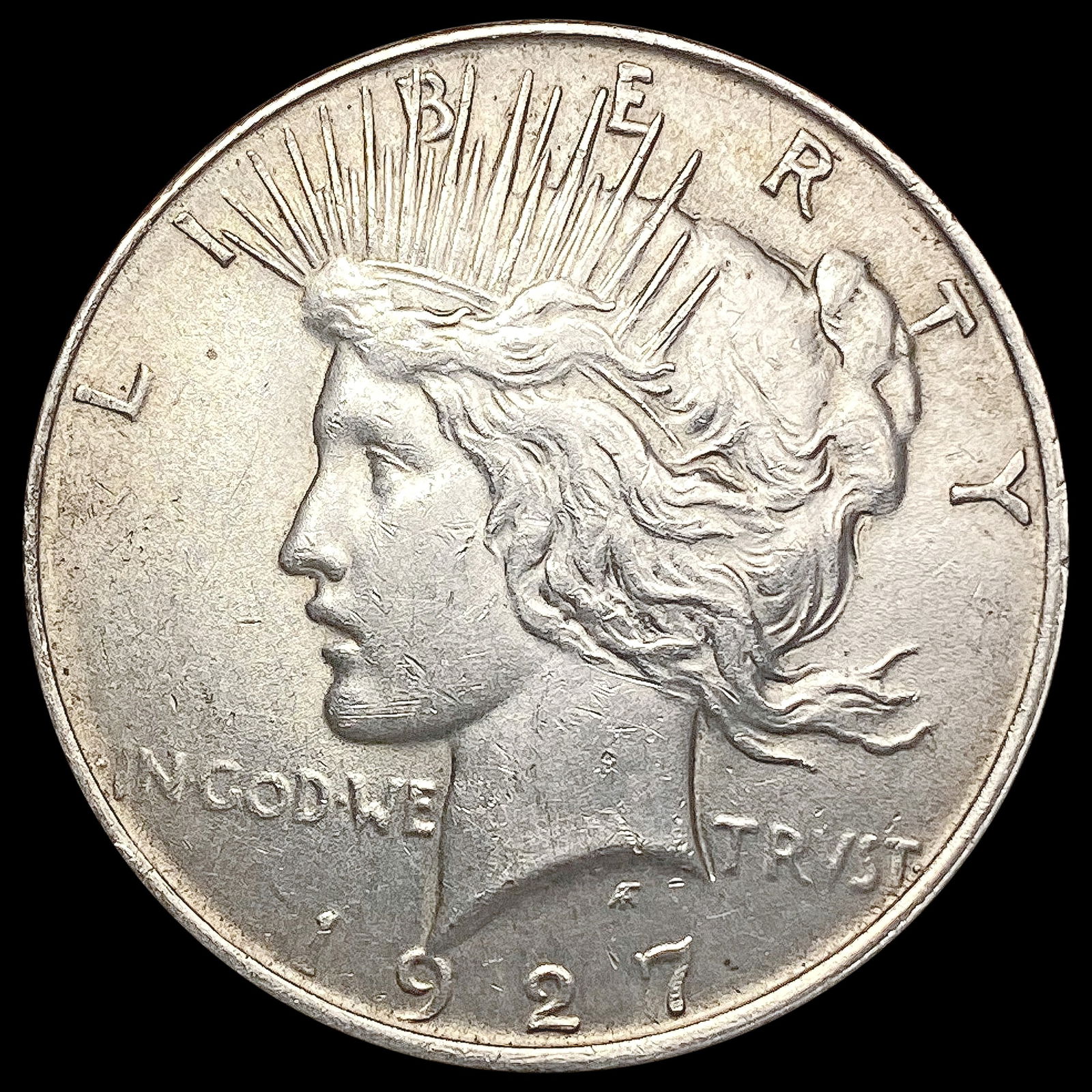 1927-D Silver Peace Dollar CLOSELY UNCIRCULATED (1 of 2)