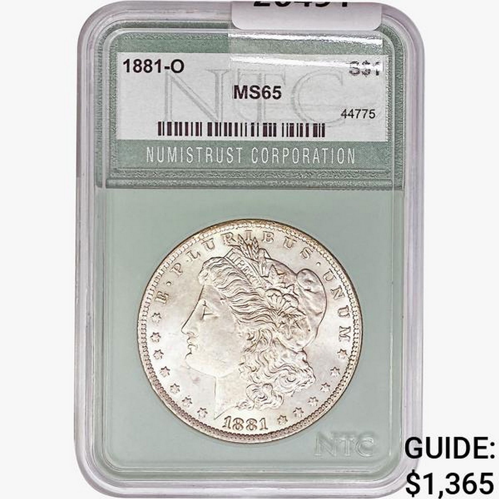 1881-O Morgan Silver Dollar NTC MS65 (1 of 2)