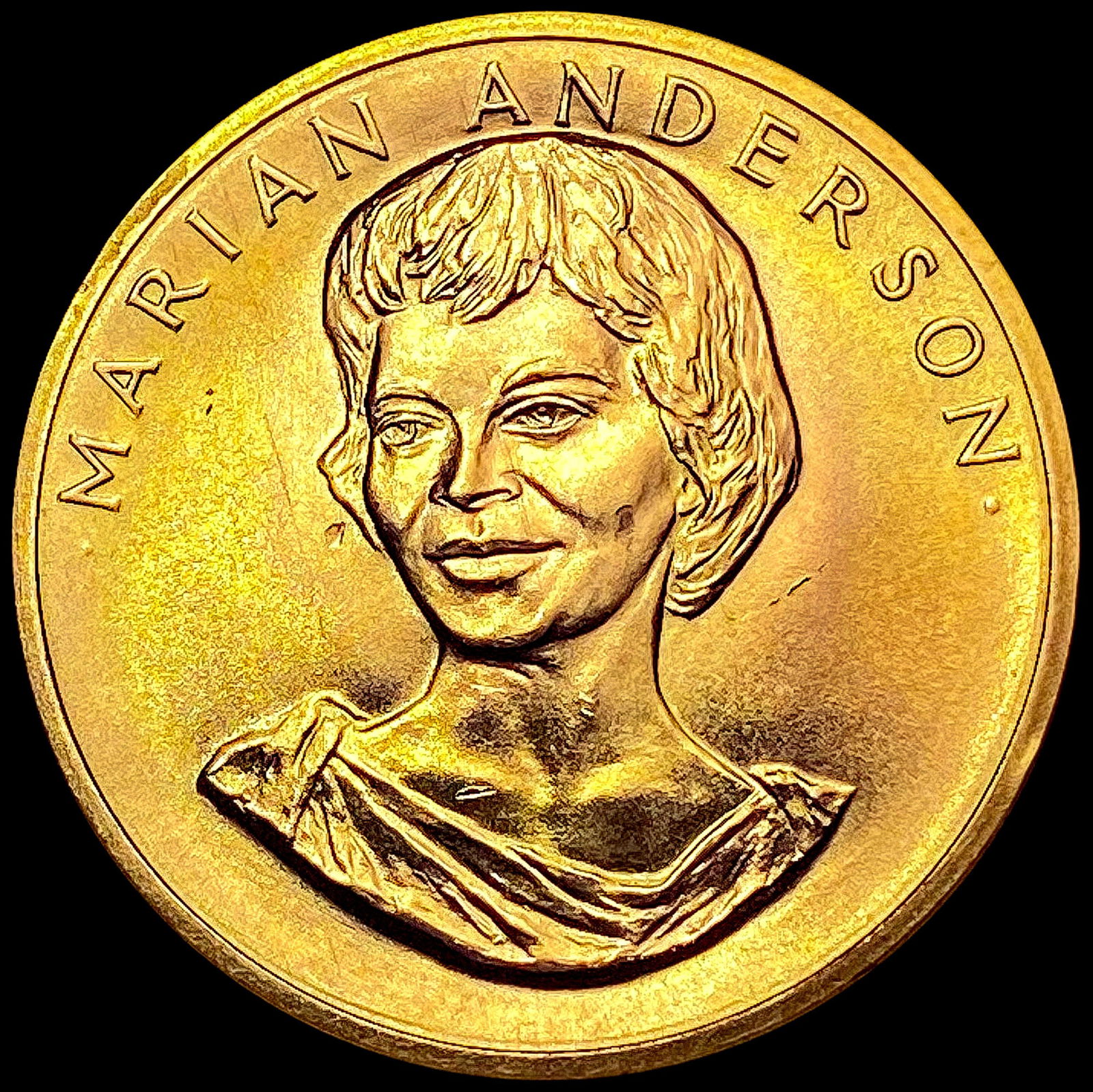 1980 1/2oz. Gold Marian Anderson Ameri. Arts Commem. Ser. SUPERB GEM BU (1 of 2)