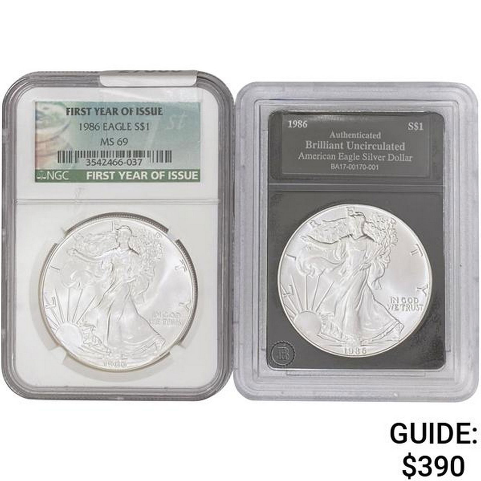 [2] 1986 Silver Eagle  BU/MS (1 of 2)