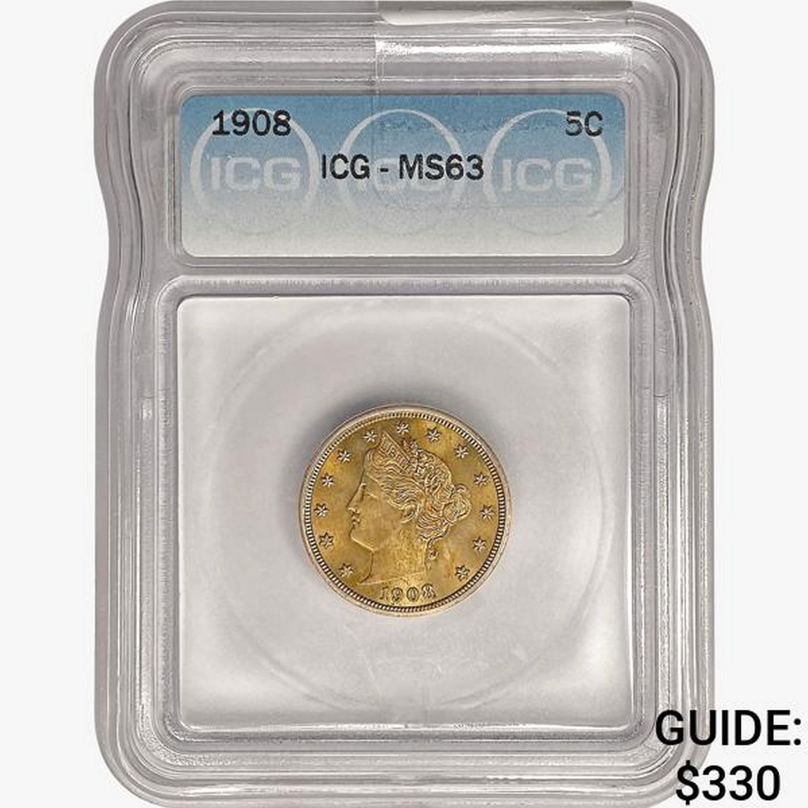1908 Liberty Victory Nickel ICG MS63 (1 of 2)