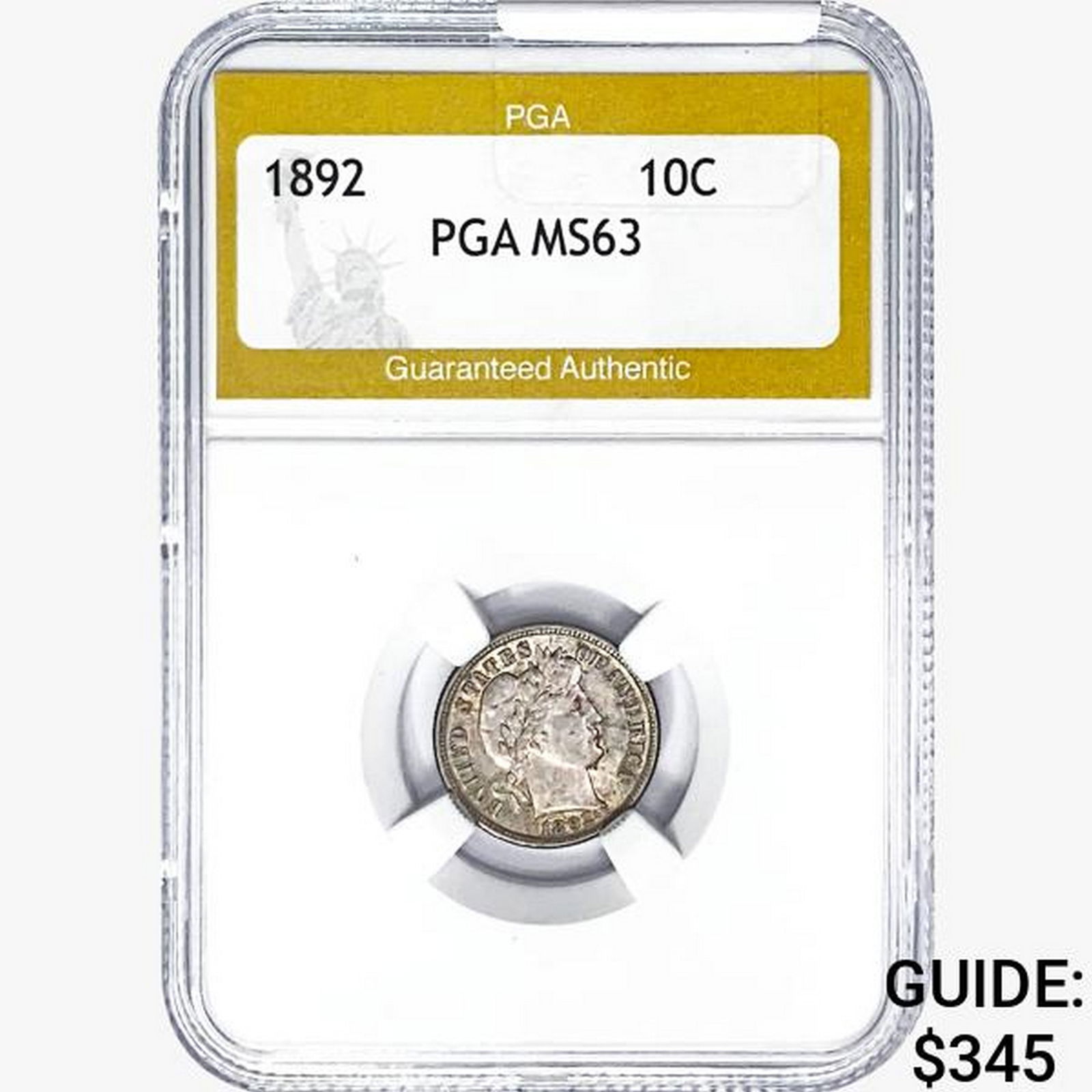 1892 Barber Dime PGA MS63 (1 of 2)