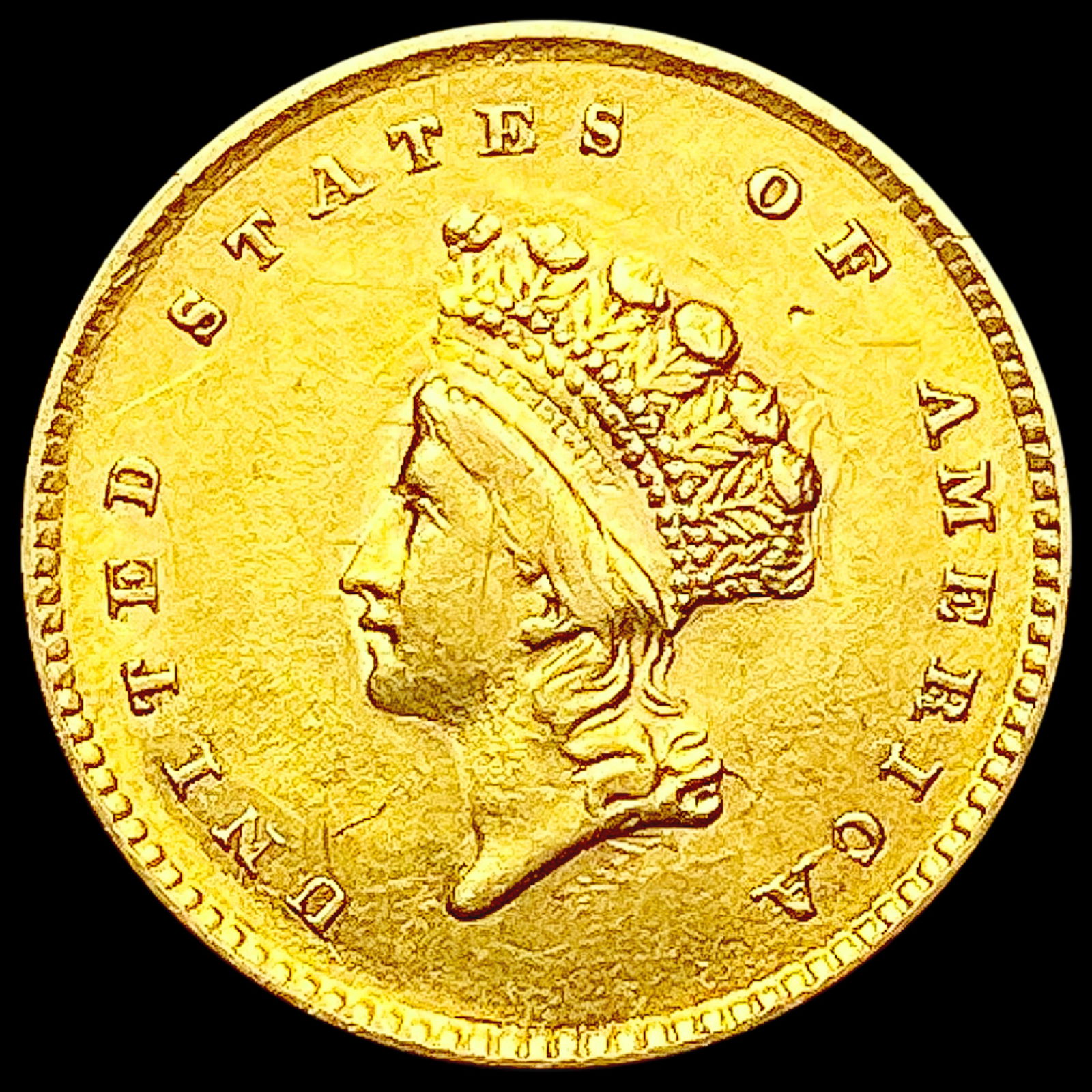 1854 Rare Gold Dollar CLOSELY UNCIRCULATED (1 of 2)