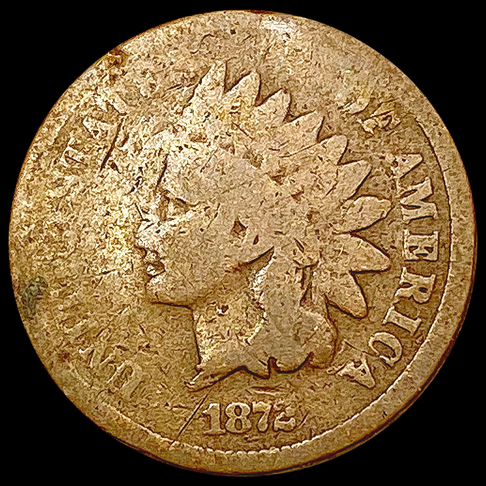 1872 Indian Head Cent NICELY CIRCULATED (1 of 2)