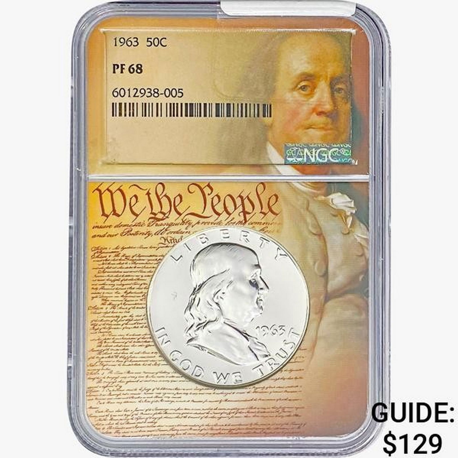 1963 Franklin Half Dollar NGC PF68 (1 of 2)