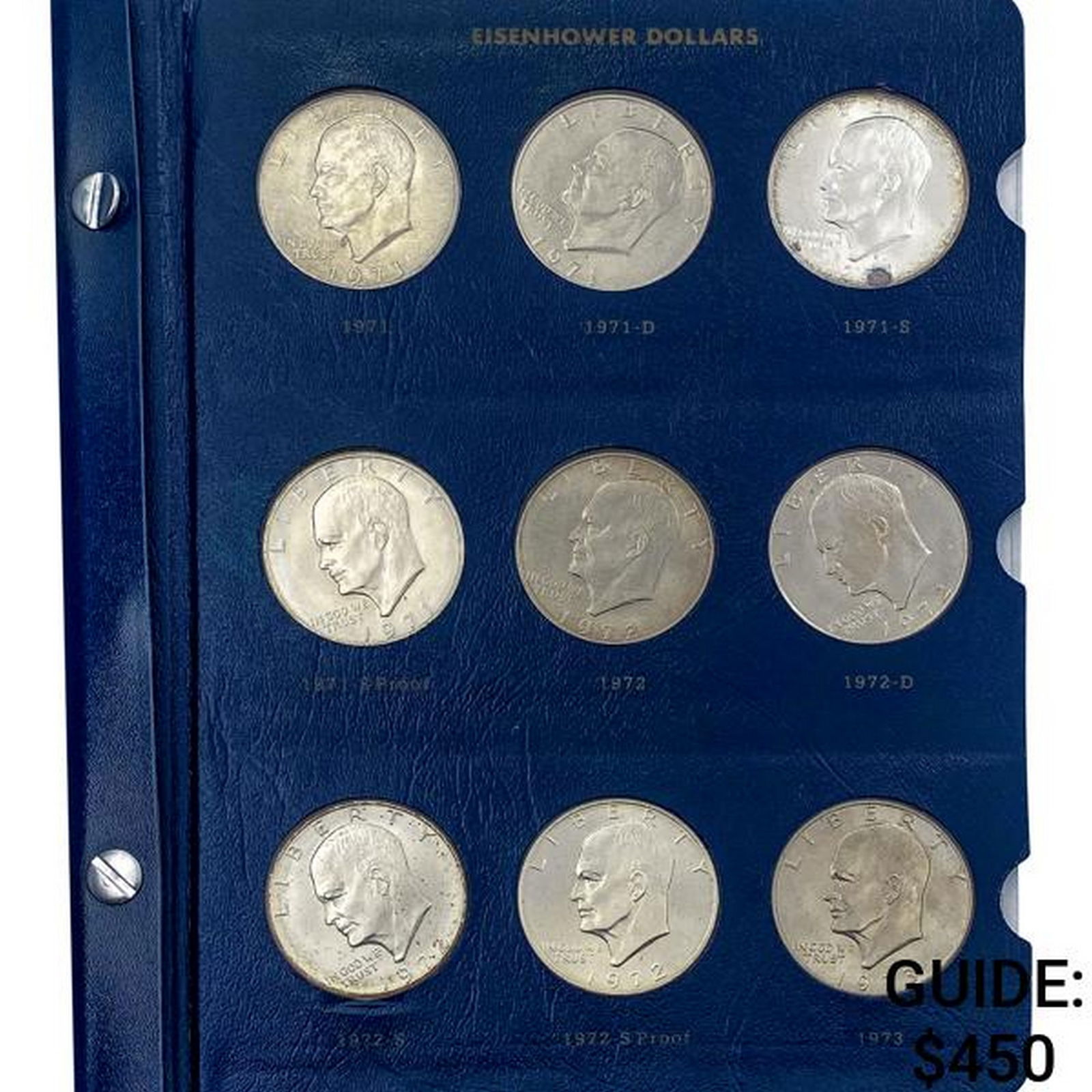 1971-1978 Eisenhower Dollar Set W/Proofs [32 Coins] (1 of 9)