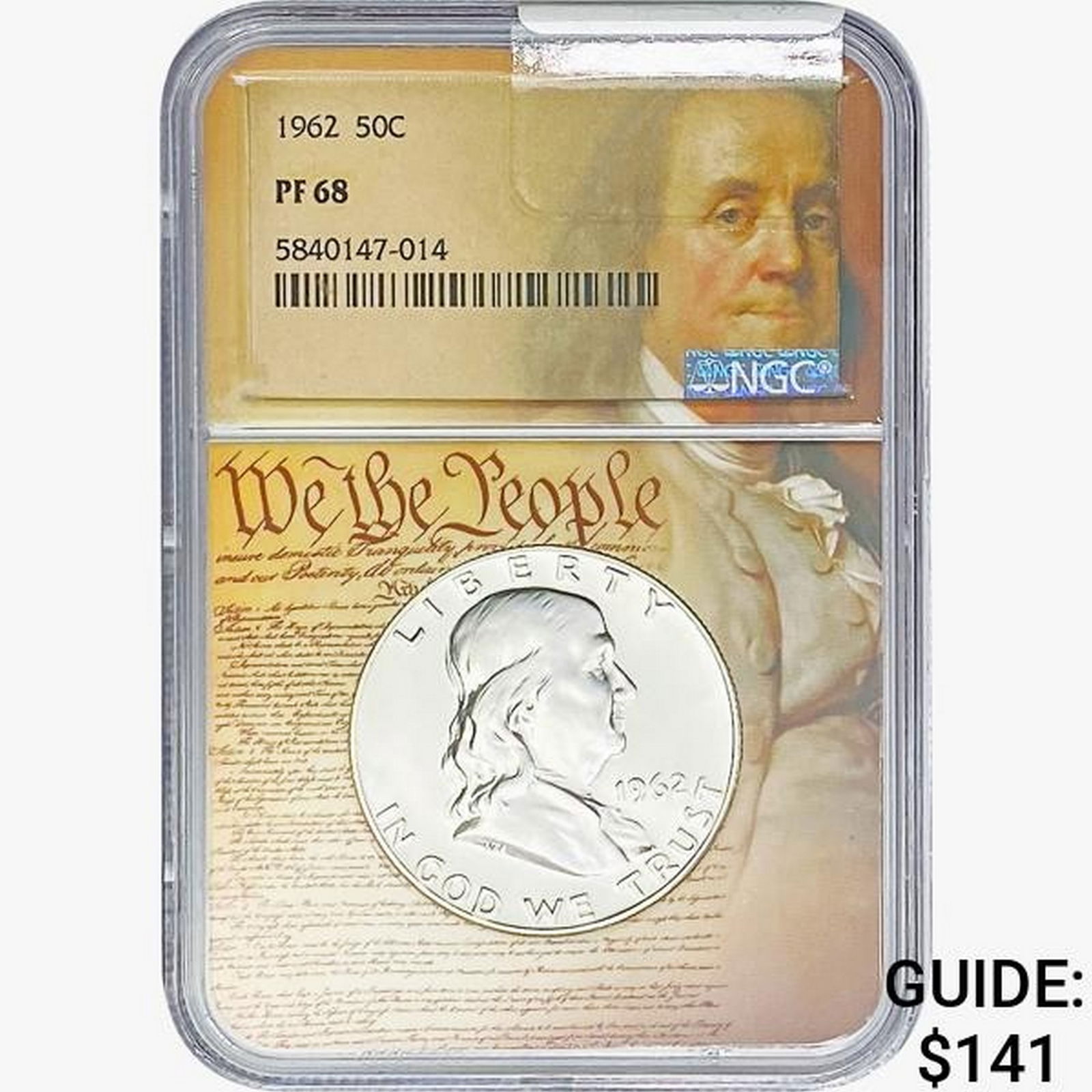 1962 Franklin Half Dollar NGC PF68 (1 of 2)